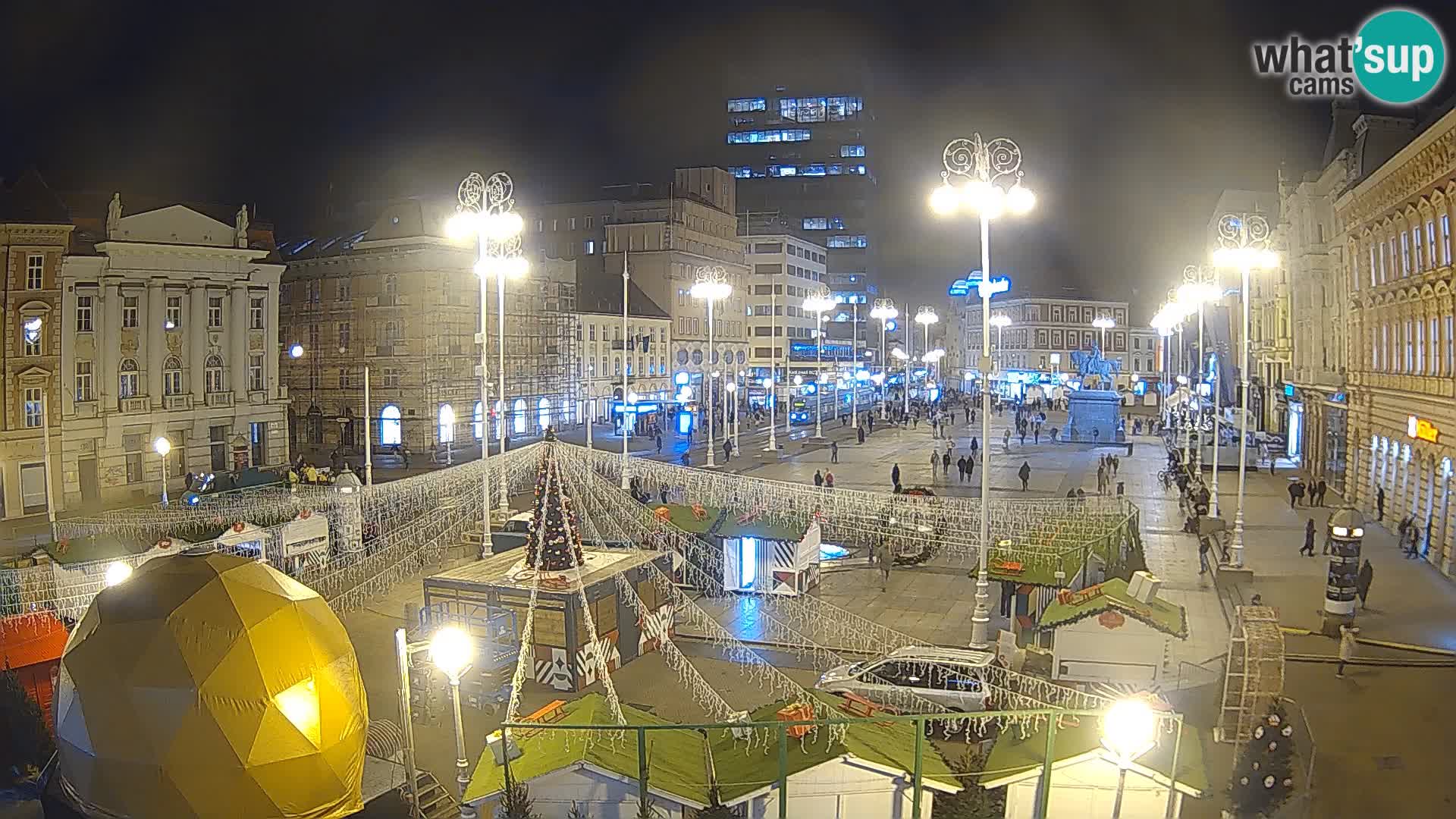 Zagreb camera en vivo plaza Bana Jelačić