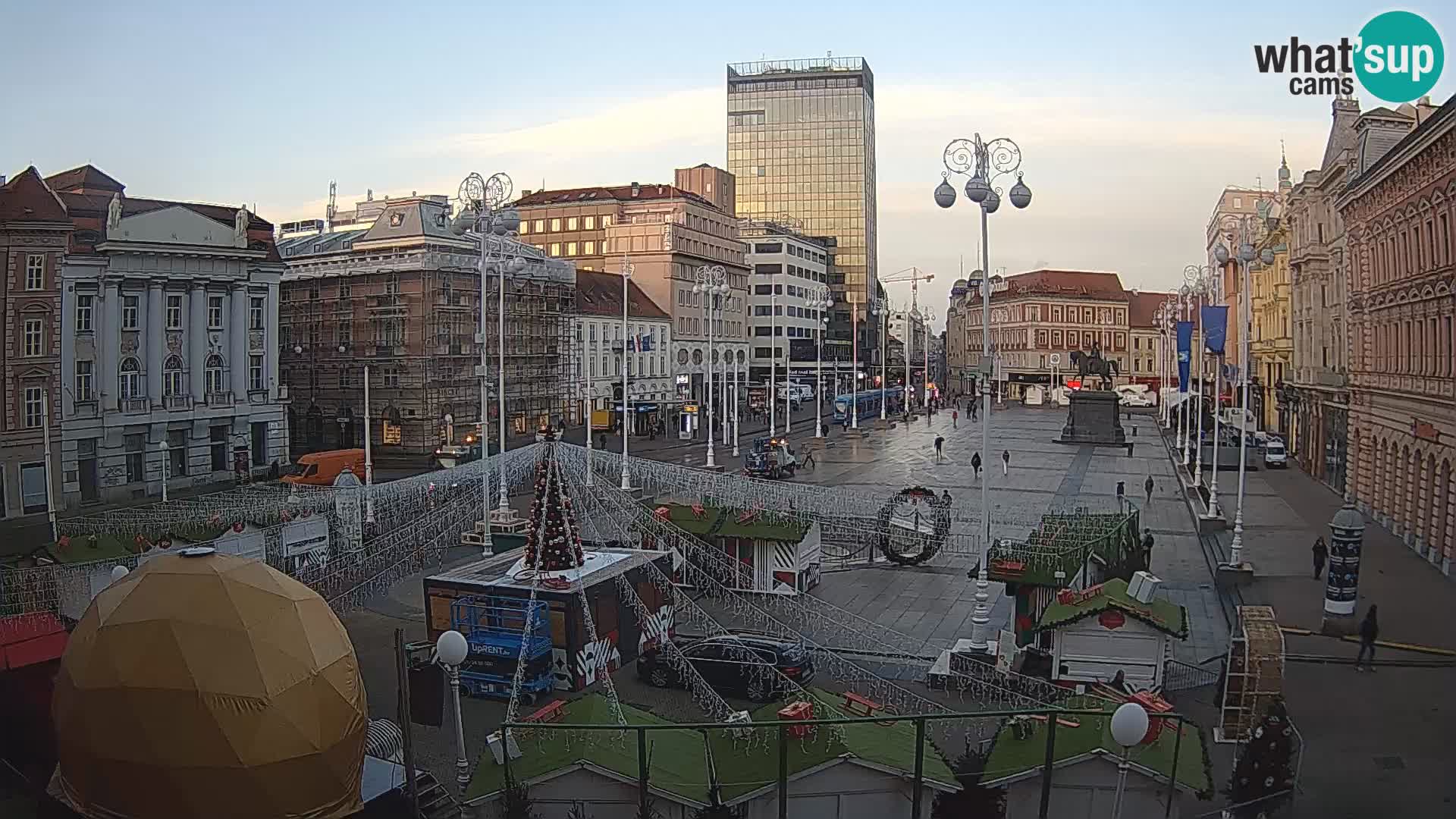 Zagreb camera en vivo plaza Bana Jelačić