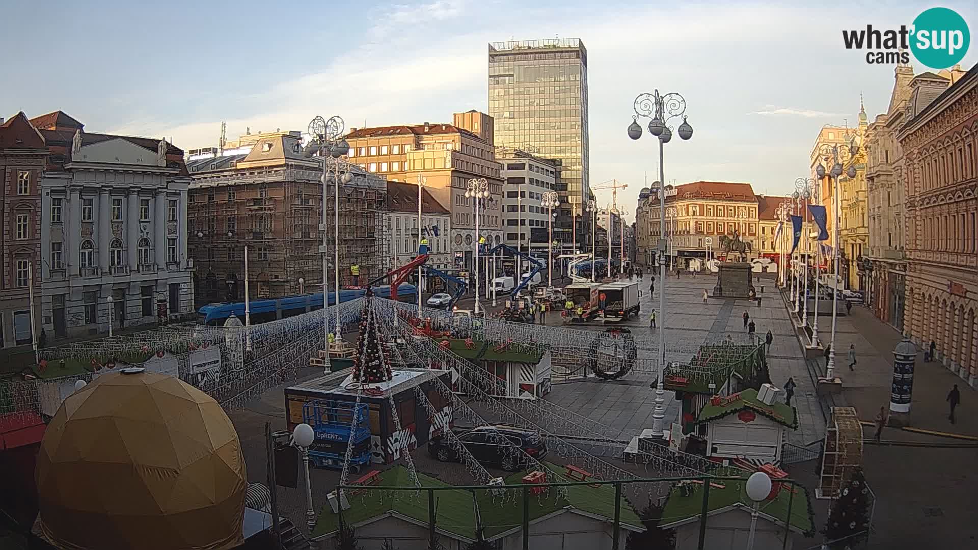 Zagabria Live Webcam piazza Bana Jelačić