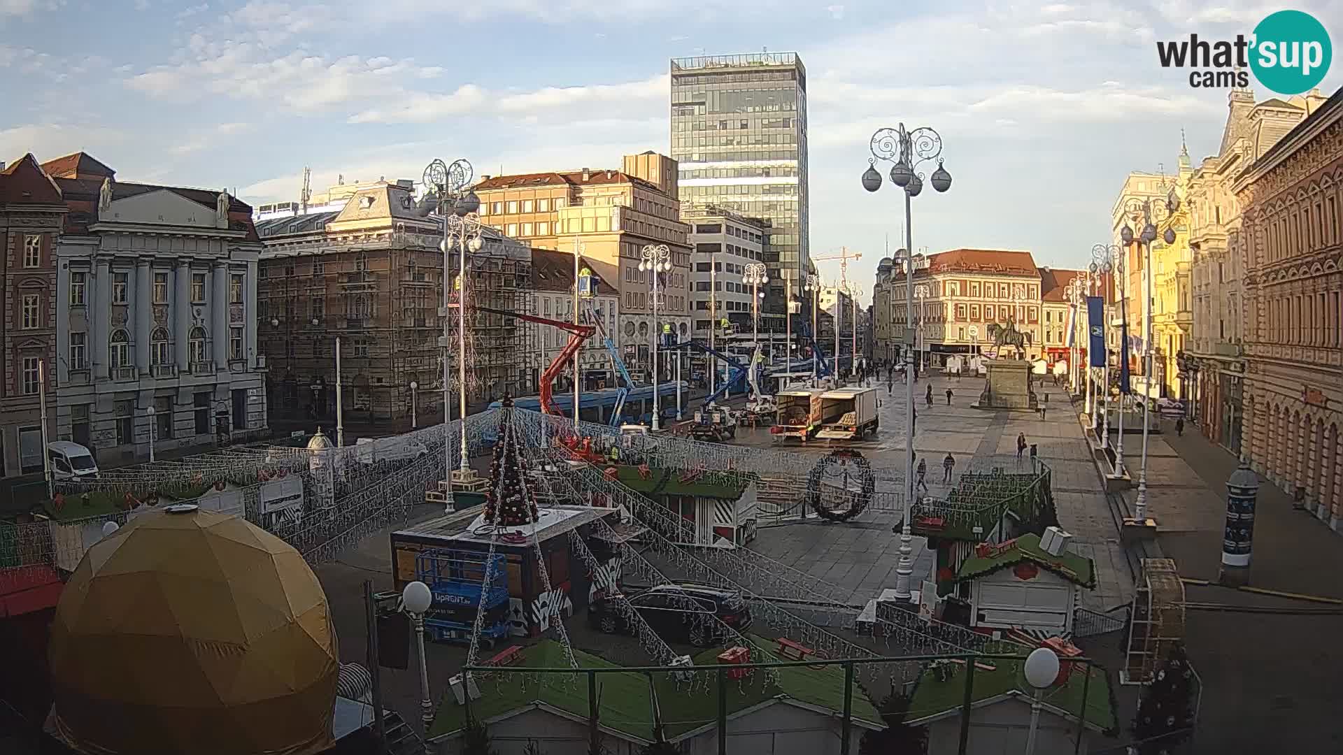 Zagreb Live Webcam Platz Bana Jelačić