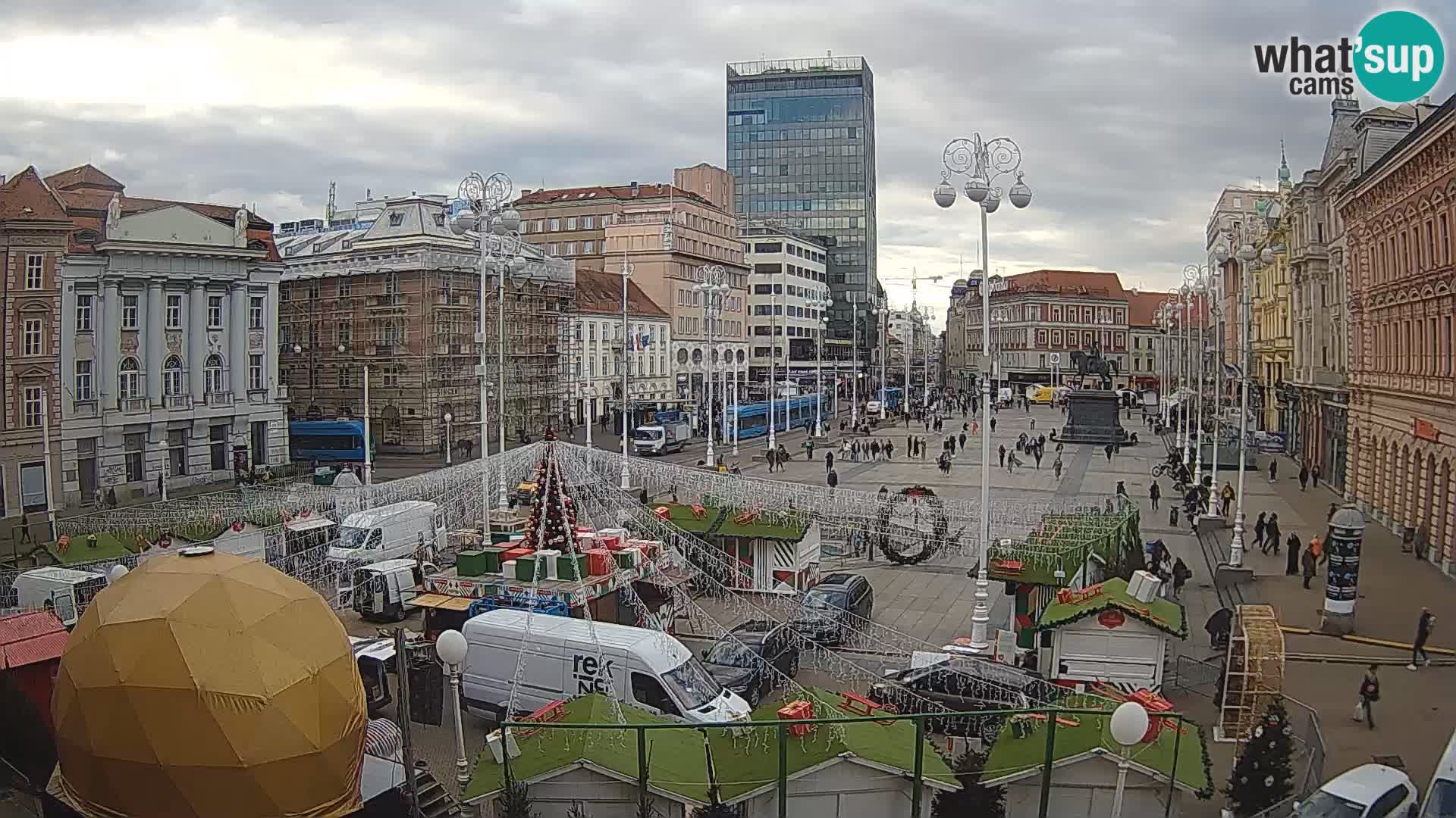 Zagreb camera en vivo plaza Bana Jelačić