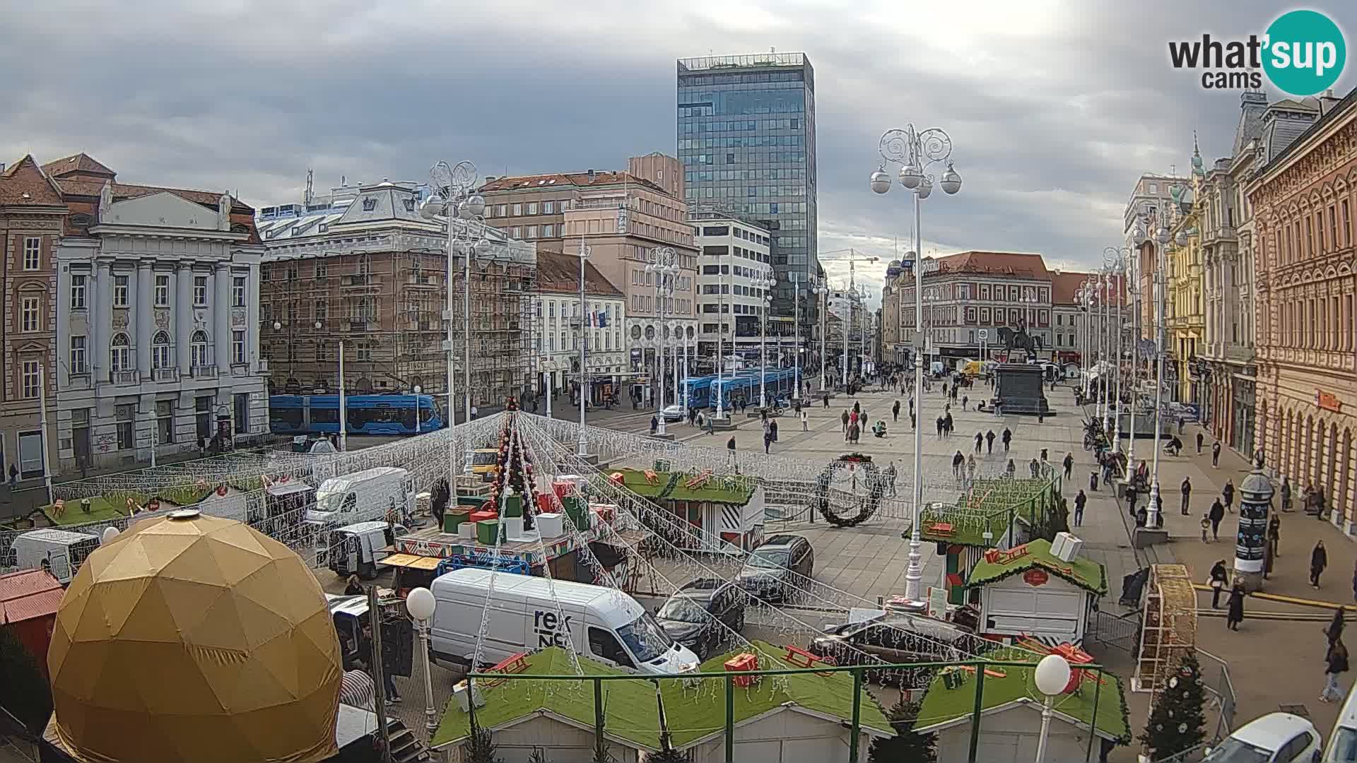 Zagabria Live Webcam piazza Bana Jelačić