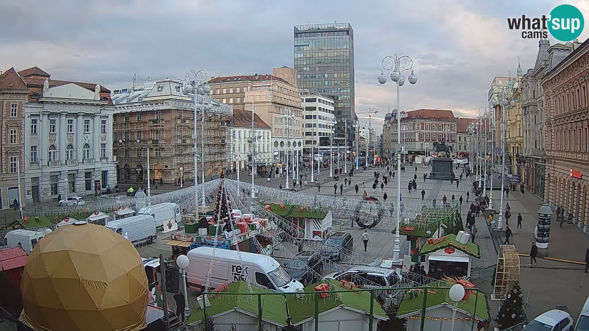 Zagabria Live Webcam piazza Bana Jelačić