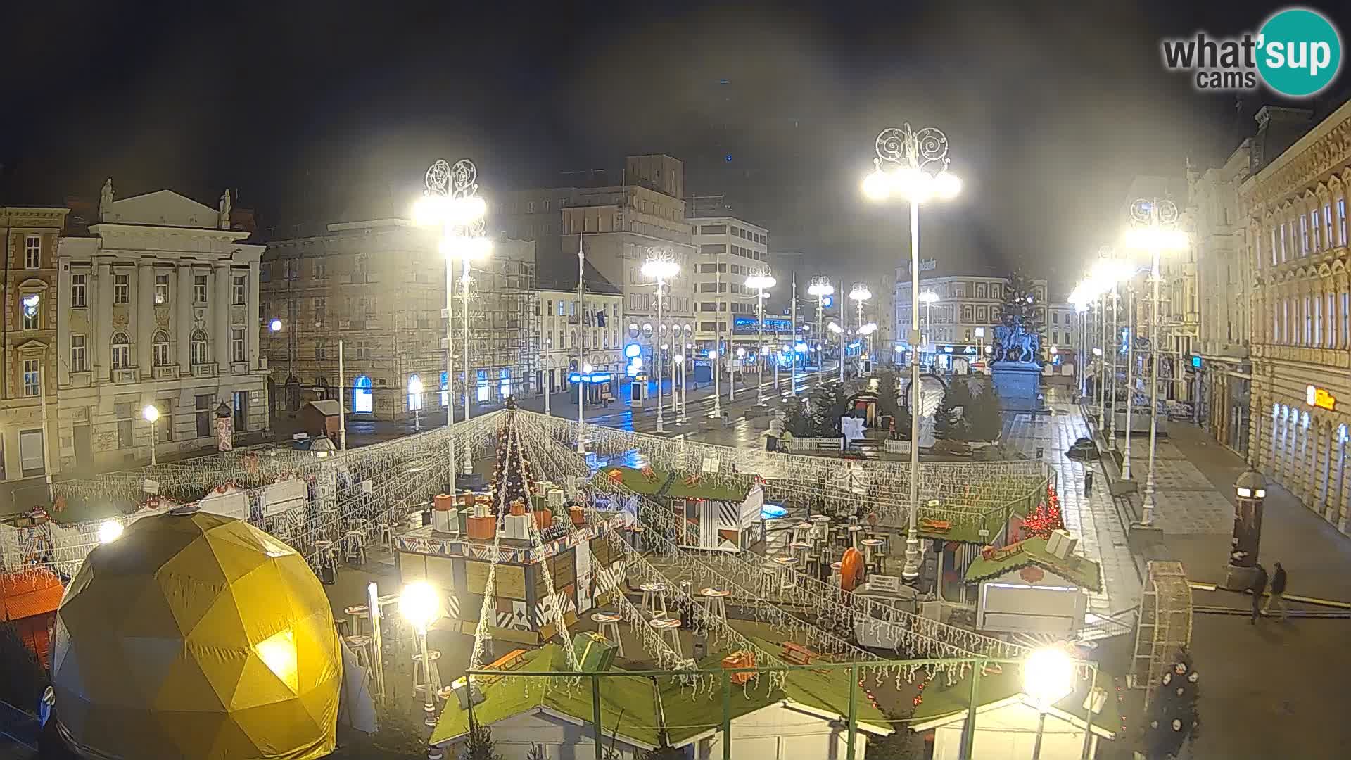 Zagreb Live Webcam Platz Bana Jelačić