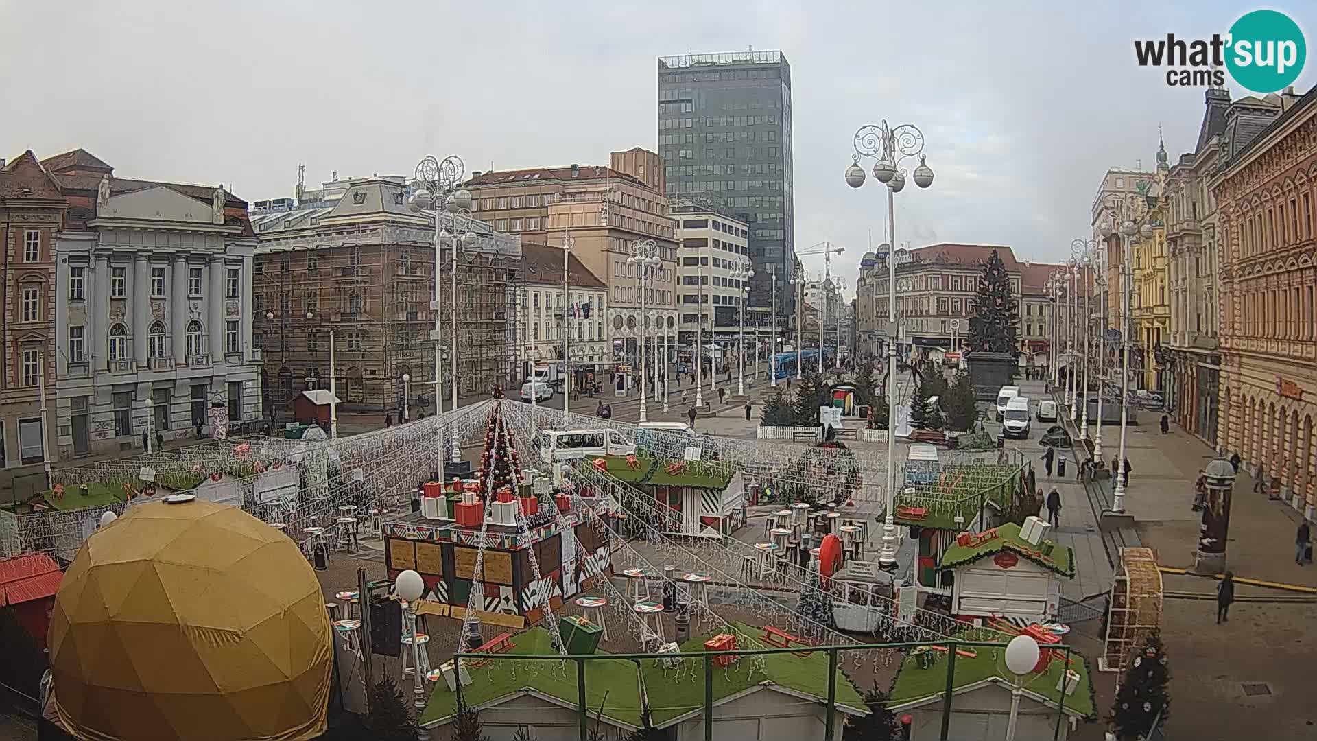 Zagabria Live Webcam piazza Bana Jelačić