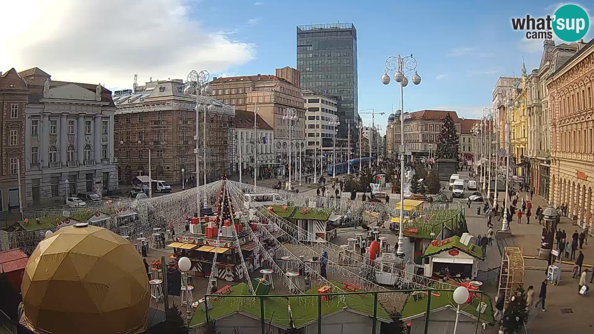 Zagreb Live Webcam Platz Bana Jelačić