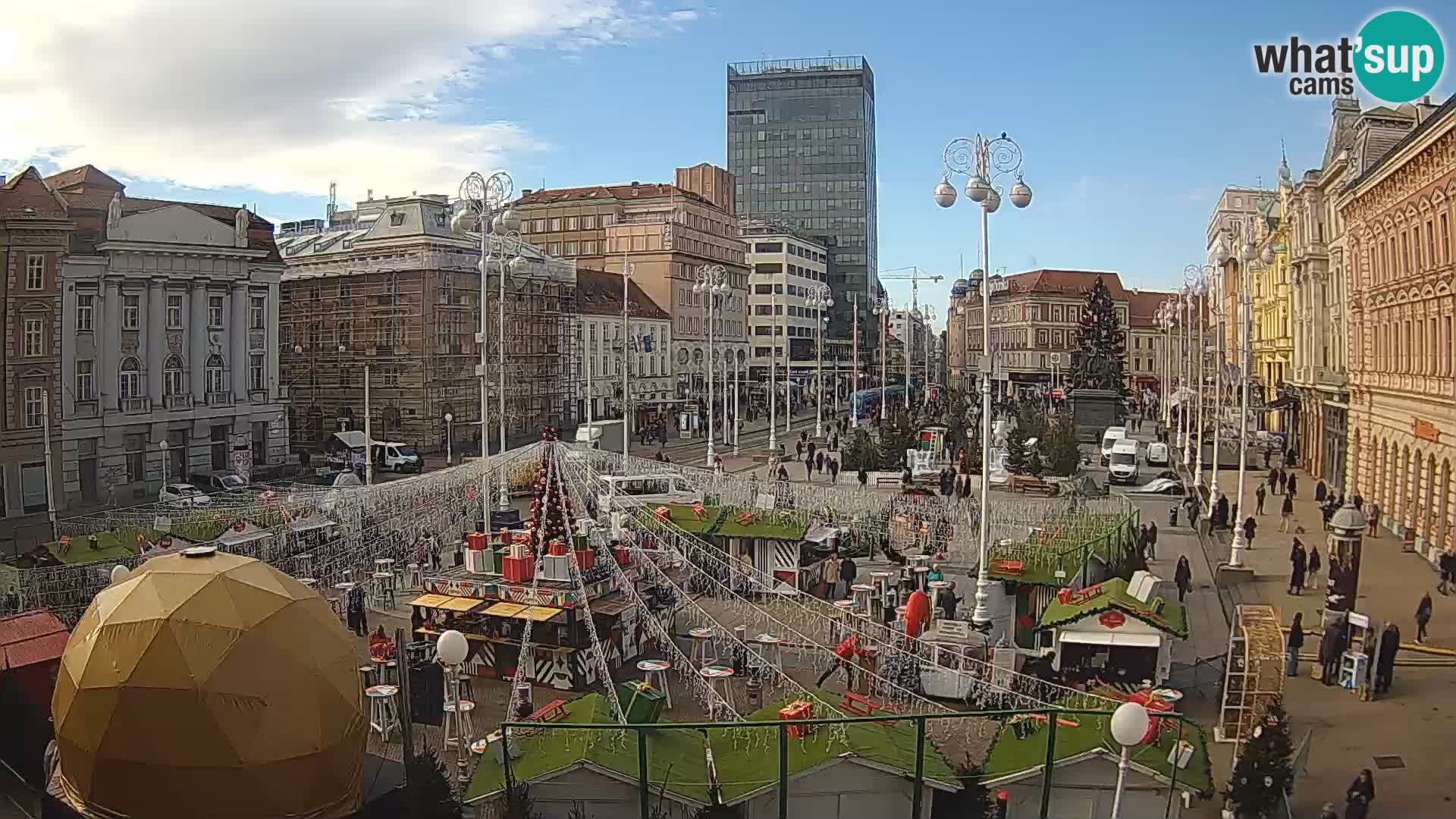 Zagabria Live Webcam piazza Bana Jelačić