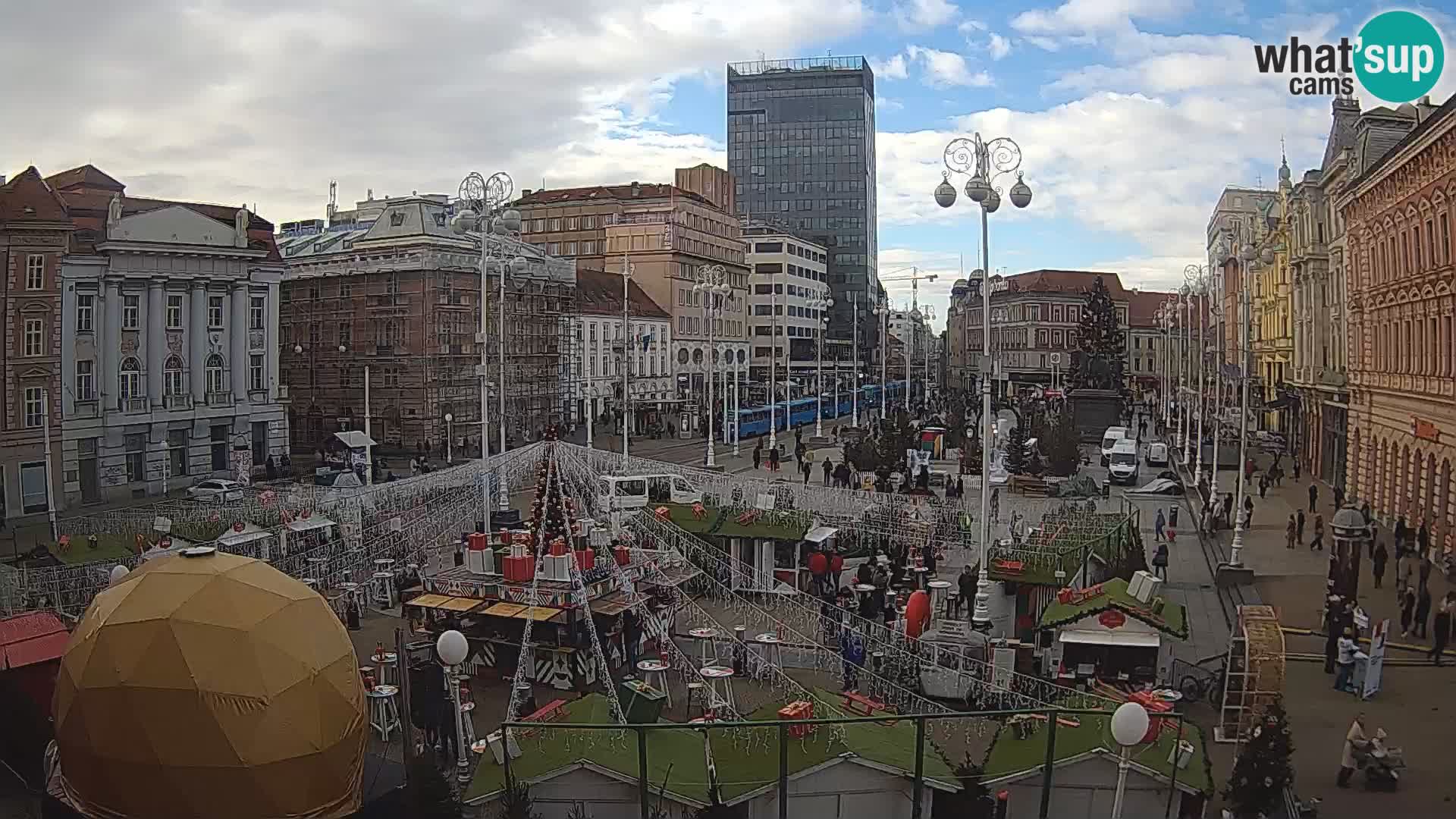 Zagreb camera en vivo plaza Bana Jelačić