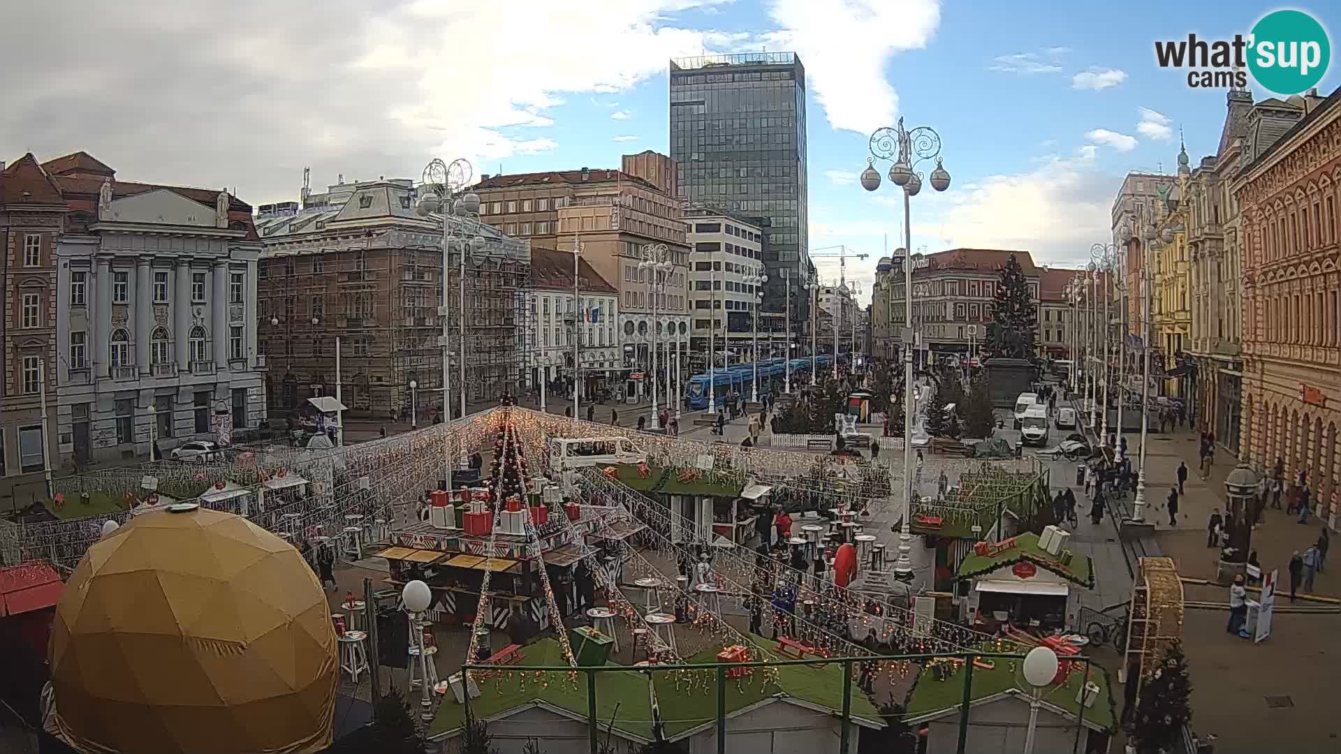 Zagreb camera en vivo plaza Bana Jelačić