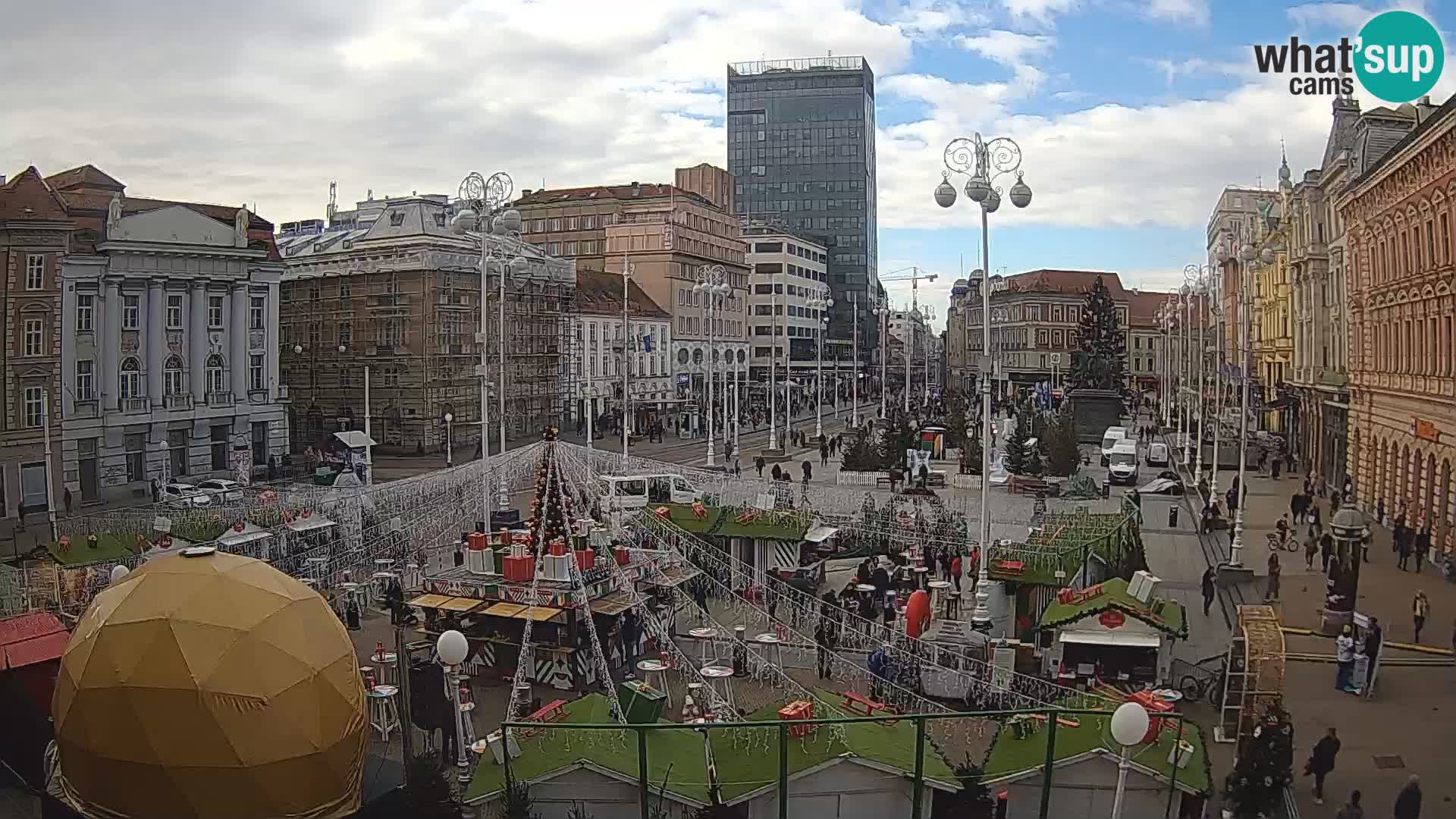 Zagreb camera en vivo plaza Bana Jelačić