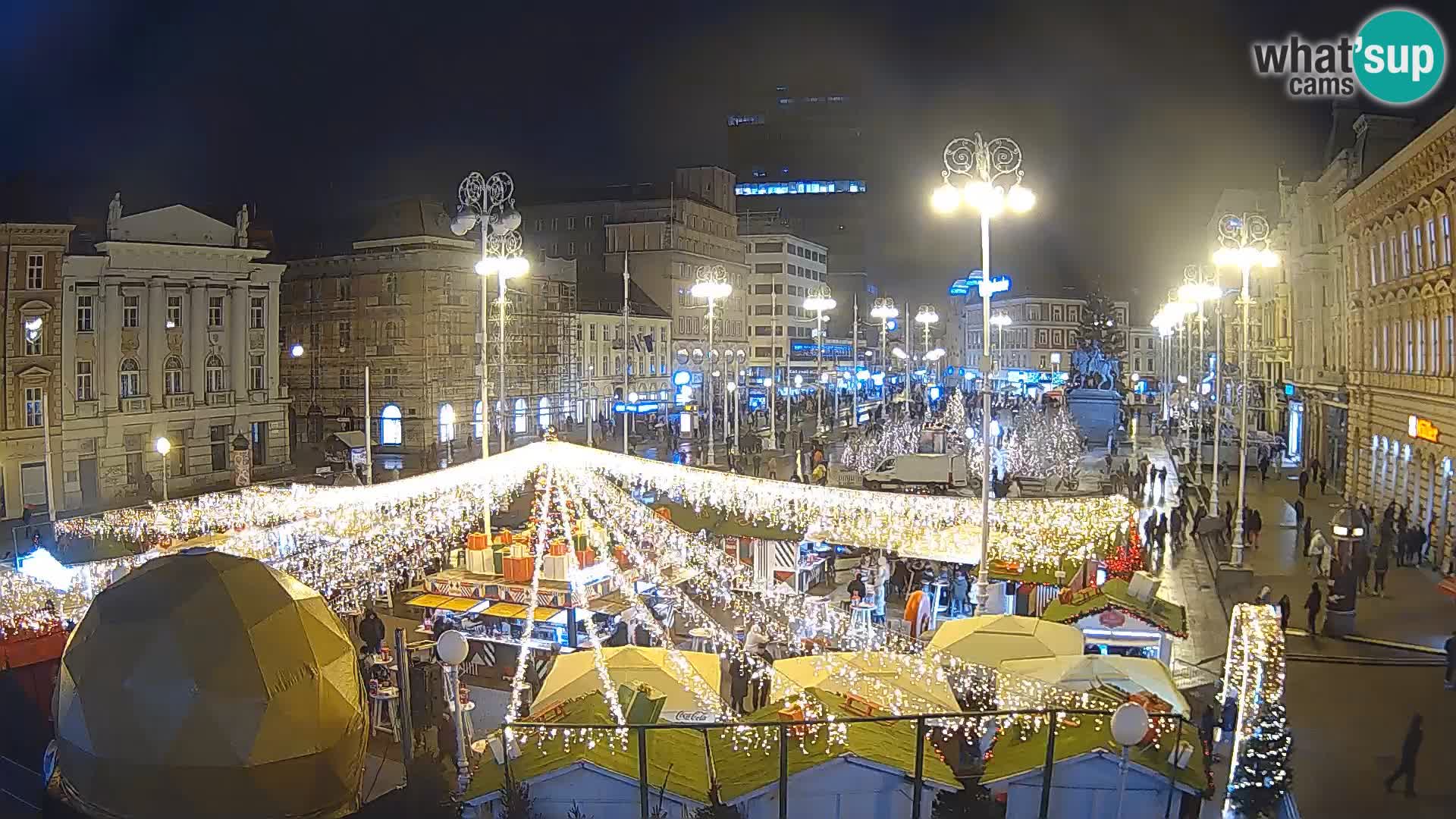 Zagreb Live Webcam Platz Bana Jelačić