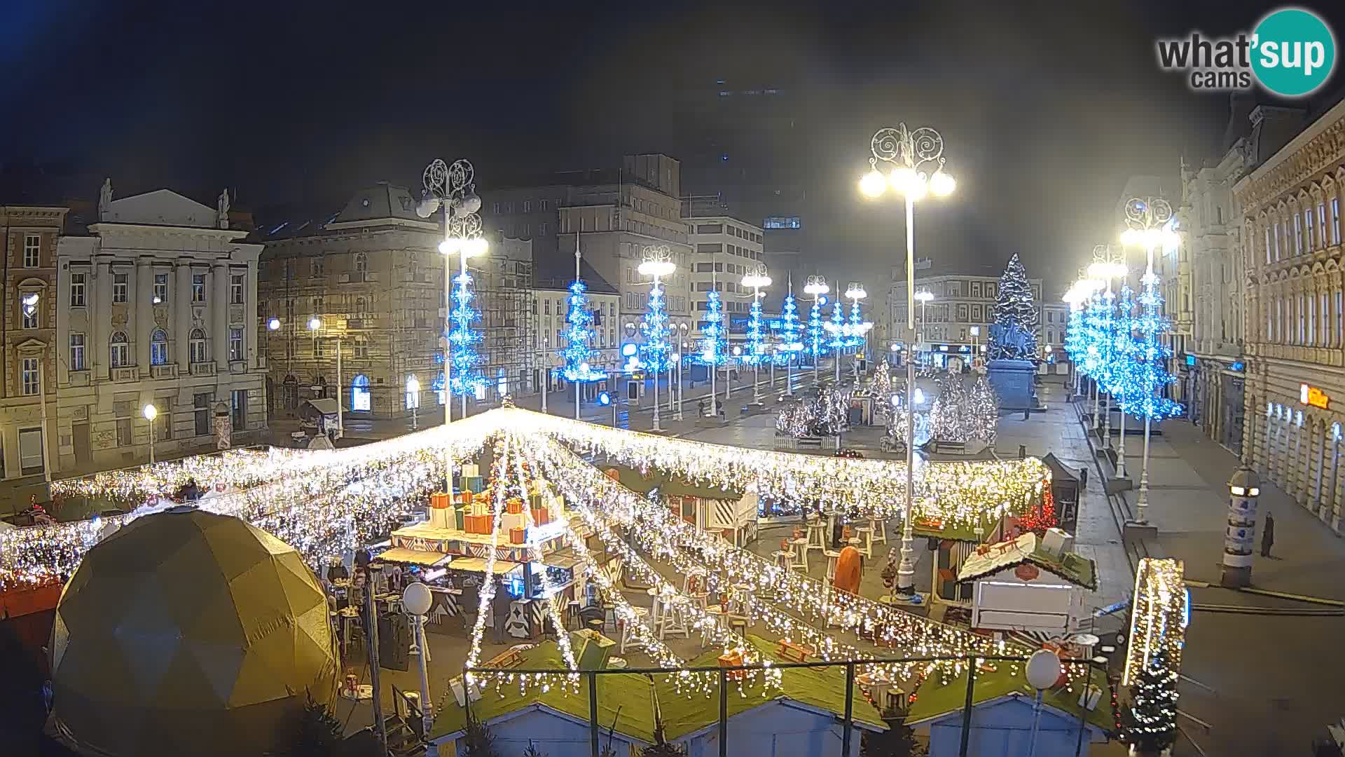 Zagreb Live Webcam Platz Bana Jelačić