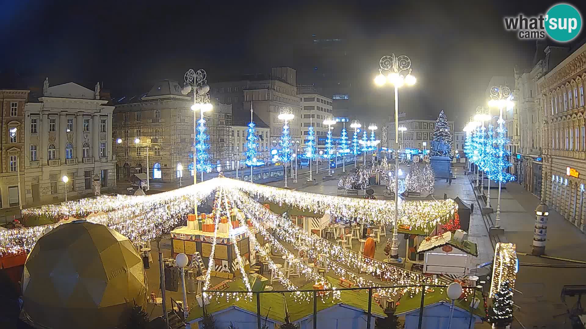 Zagreb web kamera trg Bana Jelačića