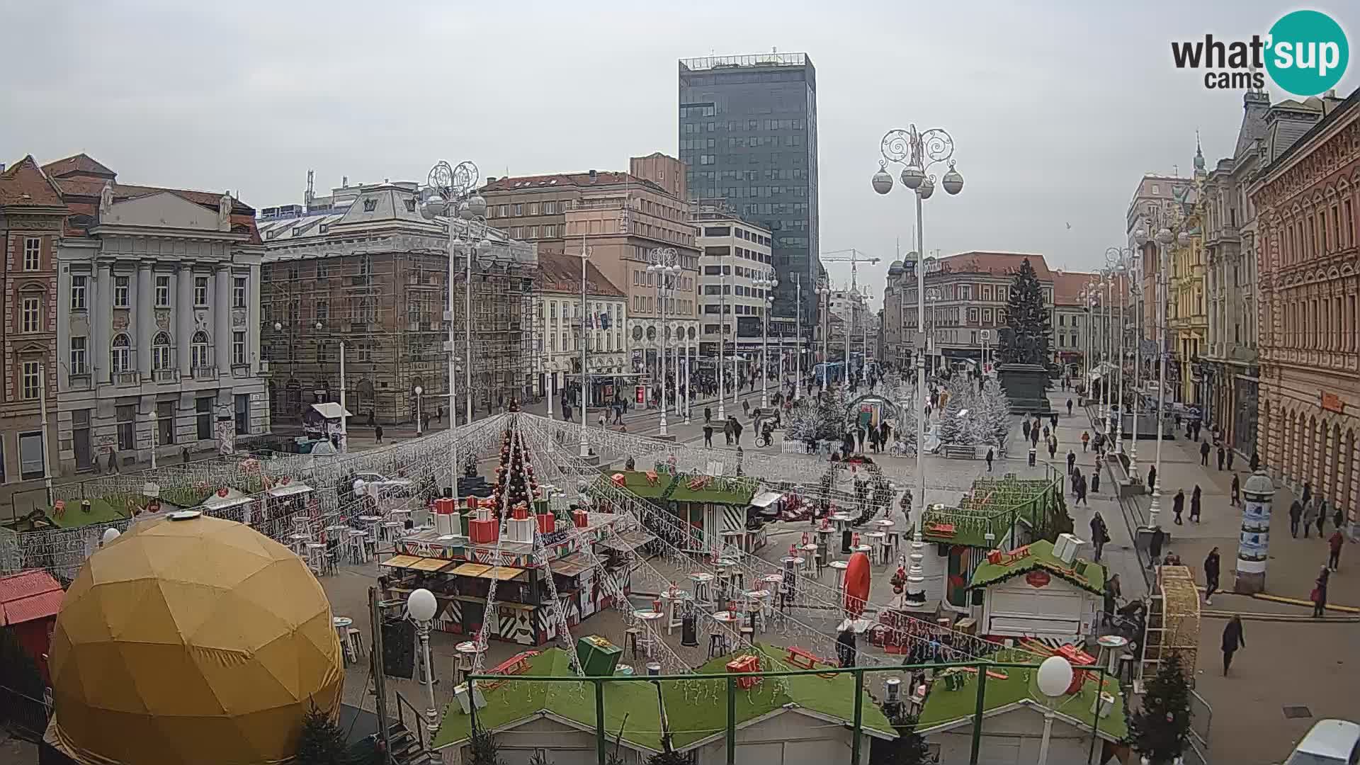 Zagreb Live Webcam Platz Bana Jelačić