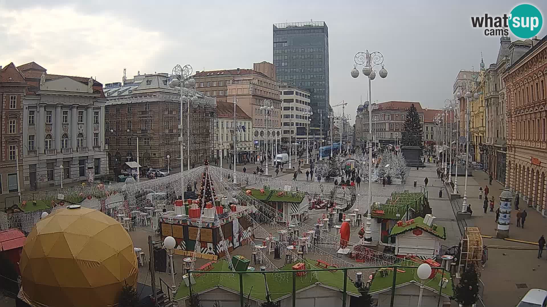 Zagreb Live Webcam Platz Bana Jelačić