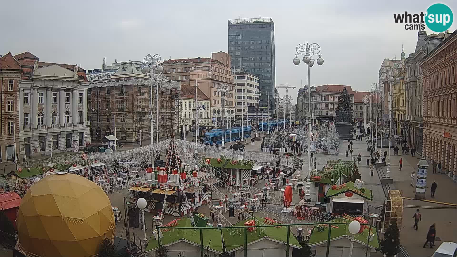 Zagabria Live Webcam piazza Bana Jelačić