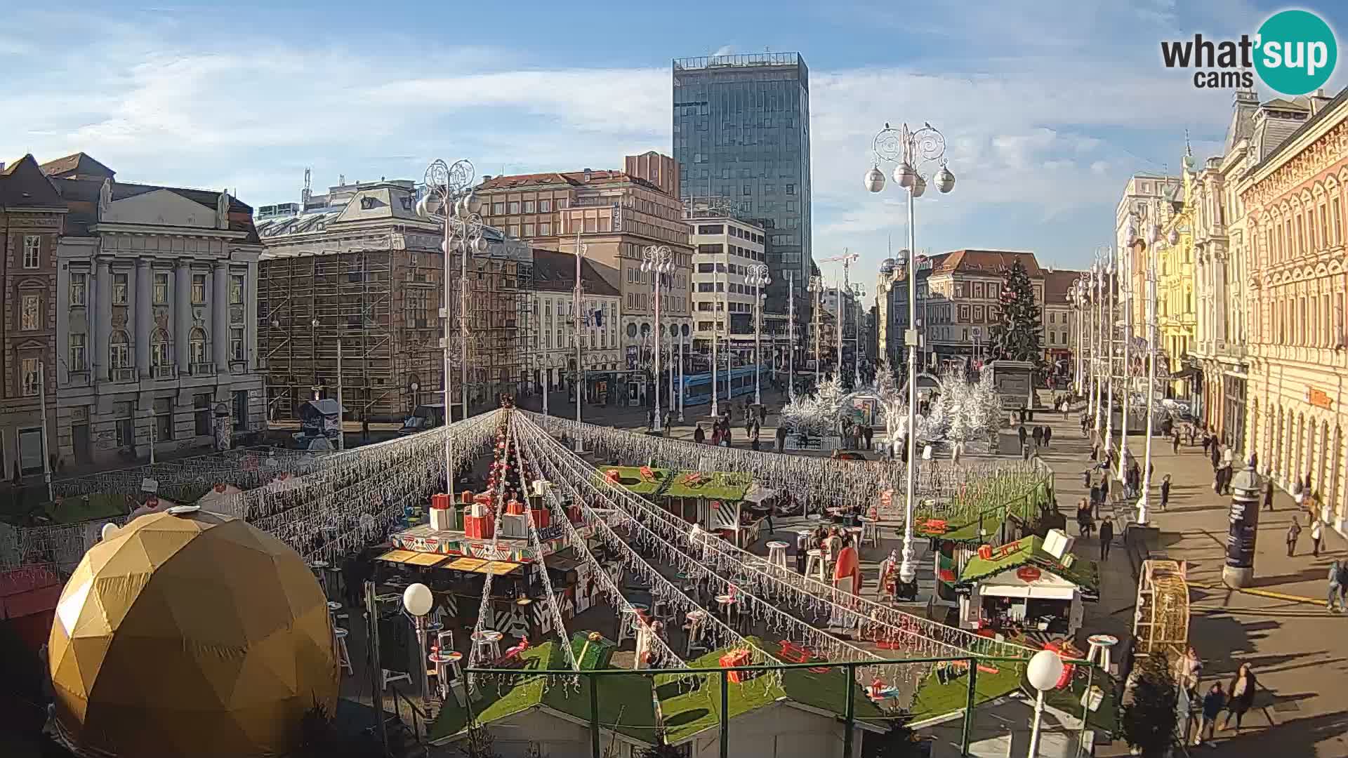 Zagabria Live Webcam piazza Bana Jelačić