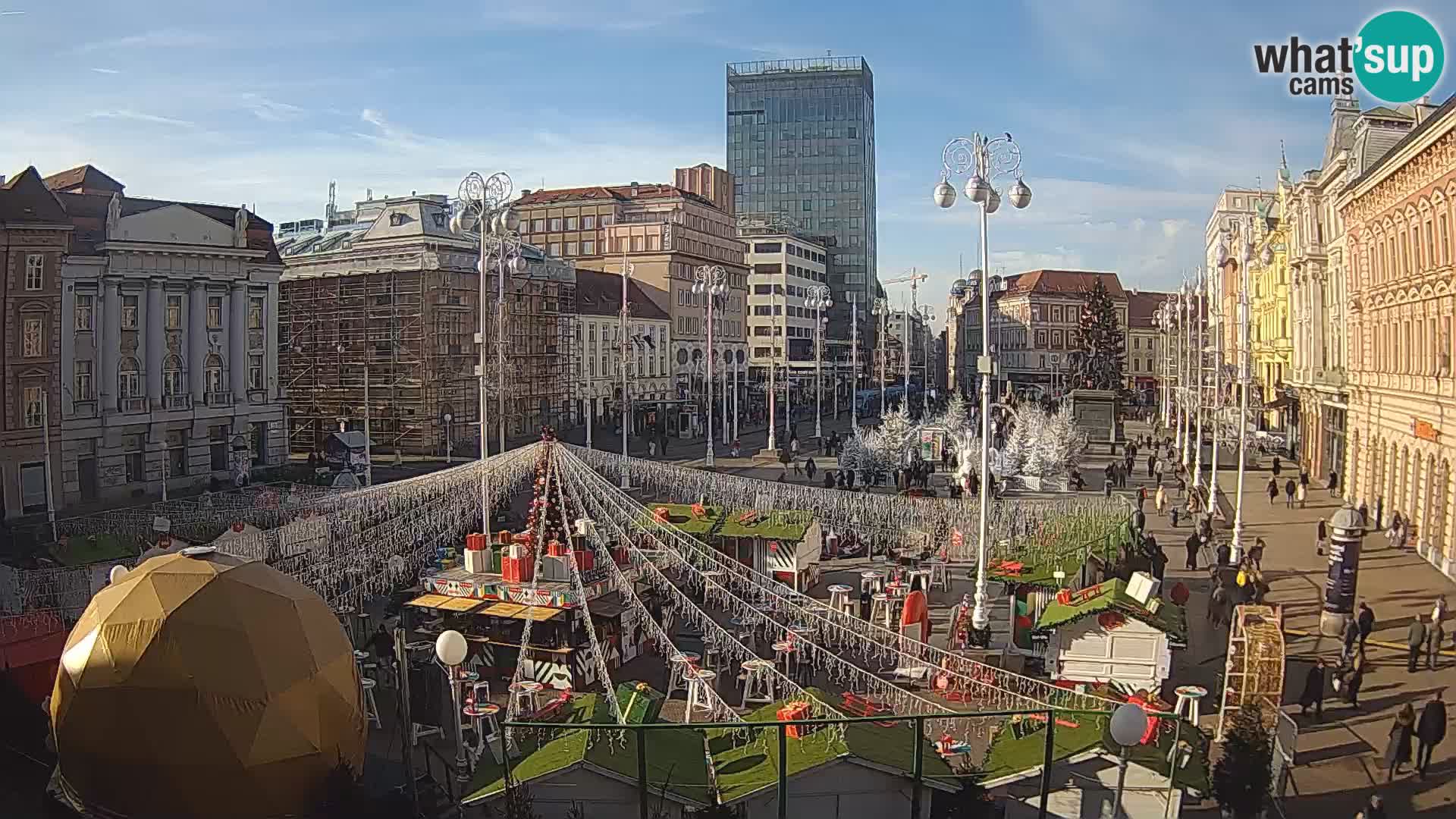 Zagabria Live Webcam piazza Bana Jelačić