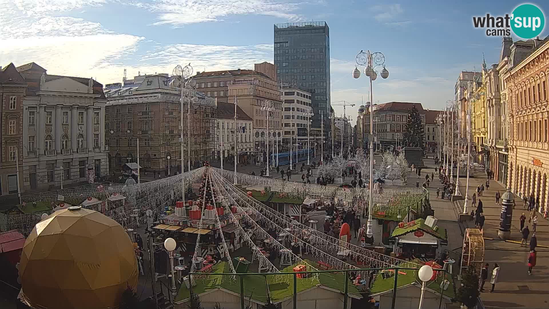 Zagreb Live Webcam Platz Bana Jelačić