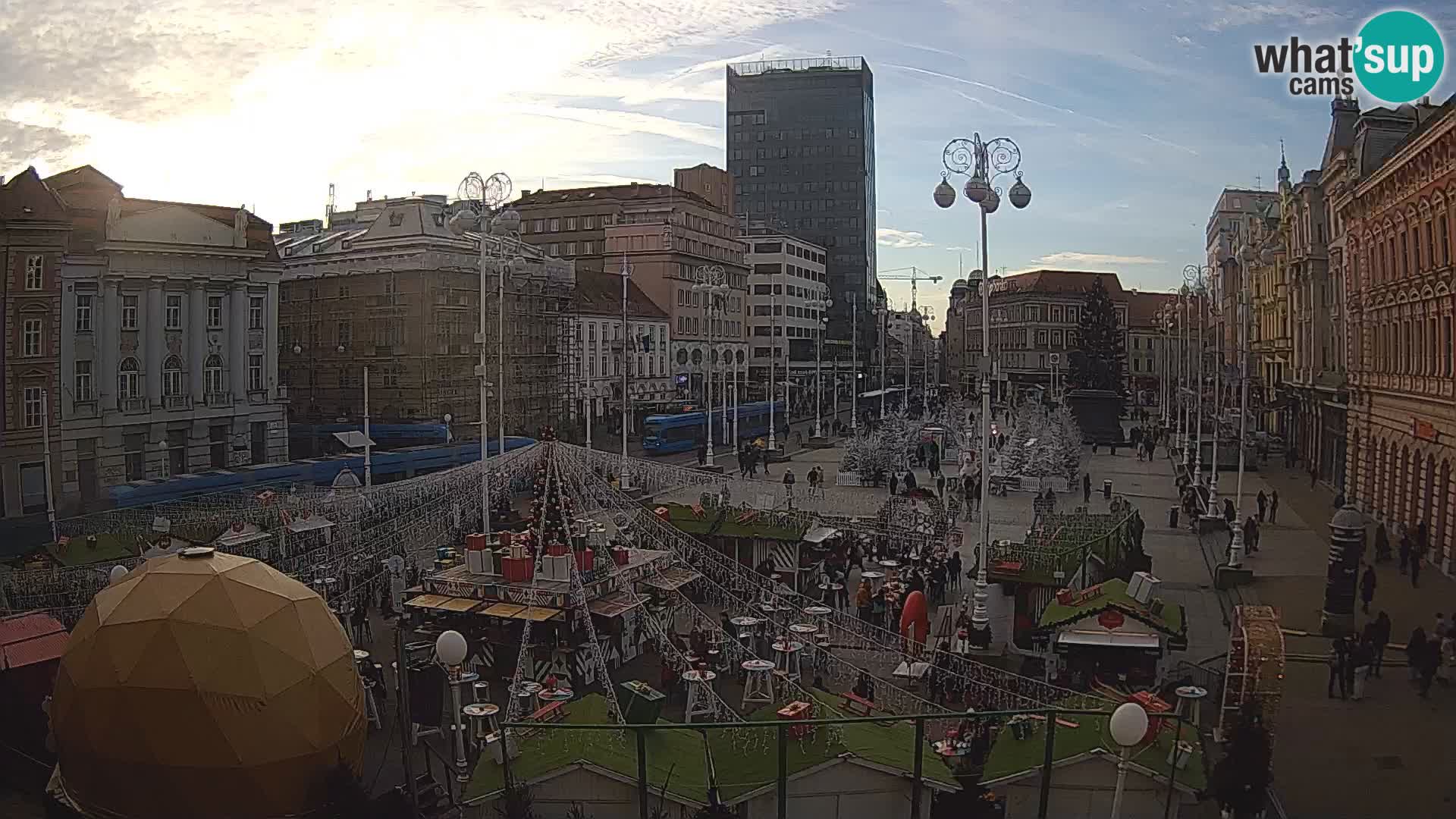 Zagabria Live Webcam piazza Bana Jelačić