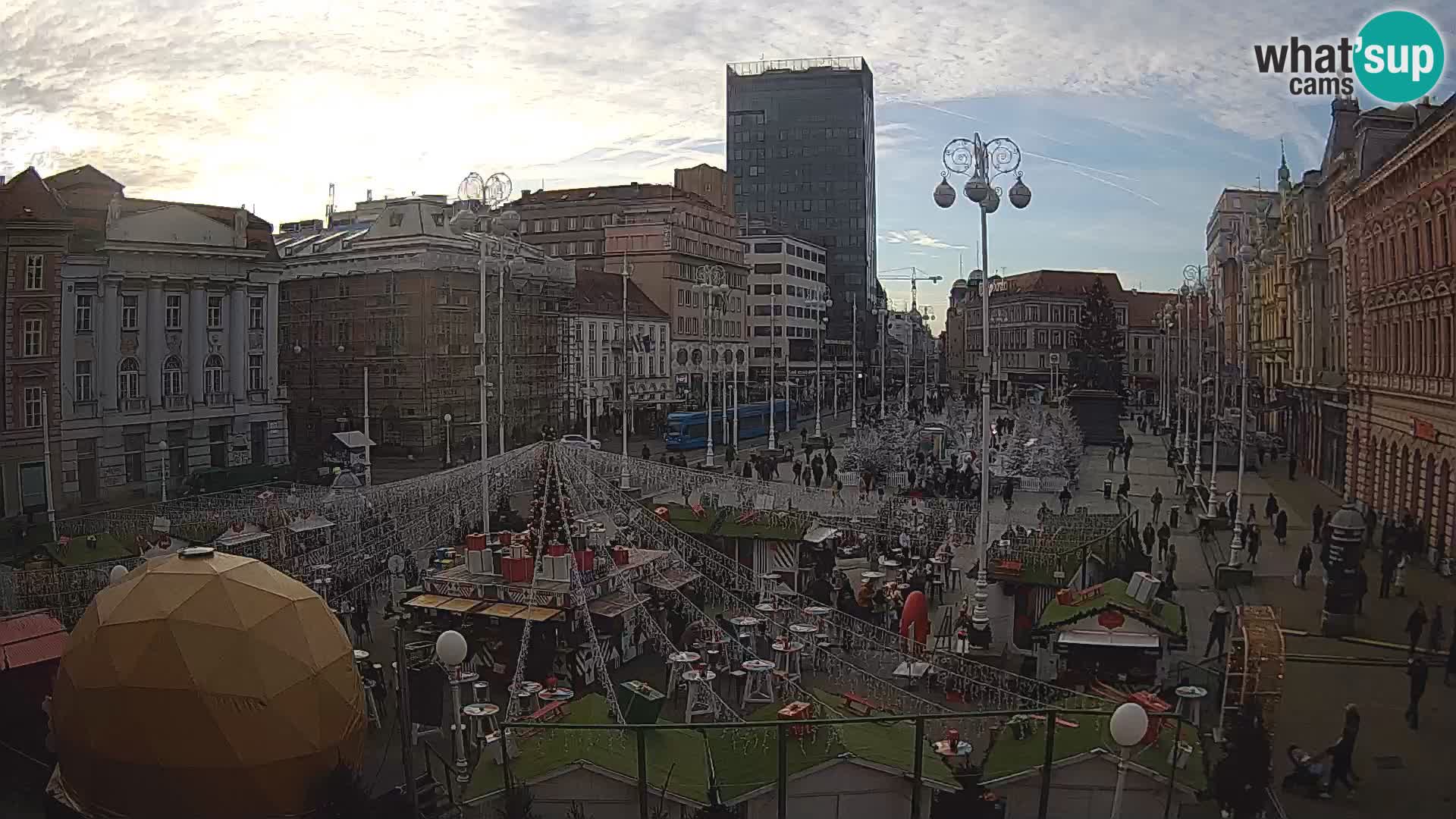 Zagreb camera en vivo plaza Bana Jelačić