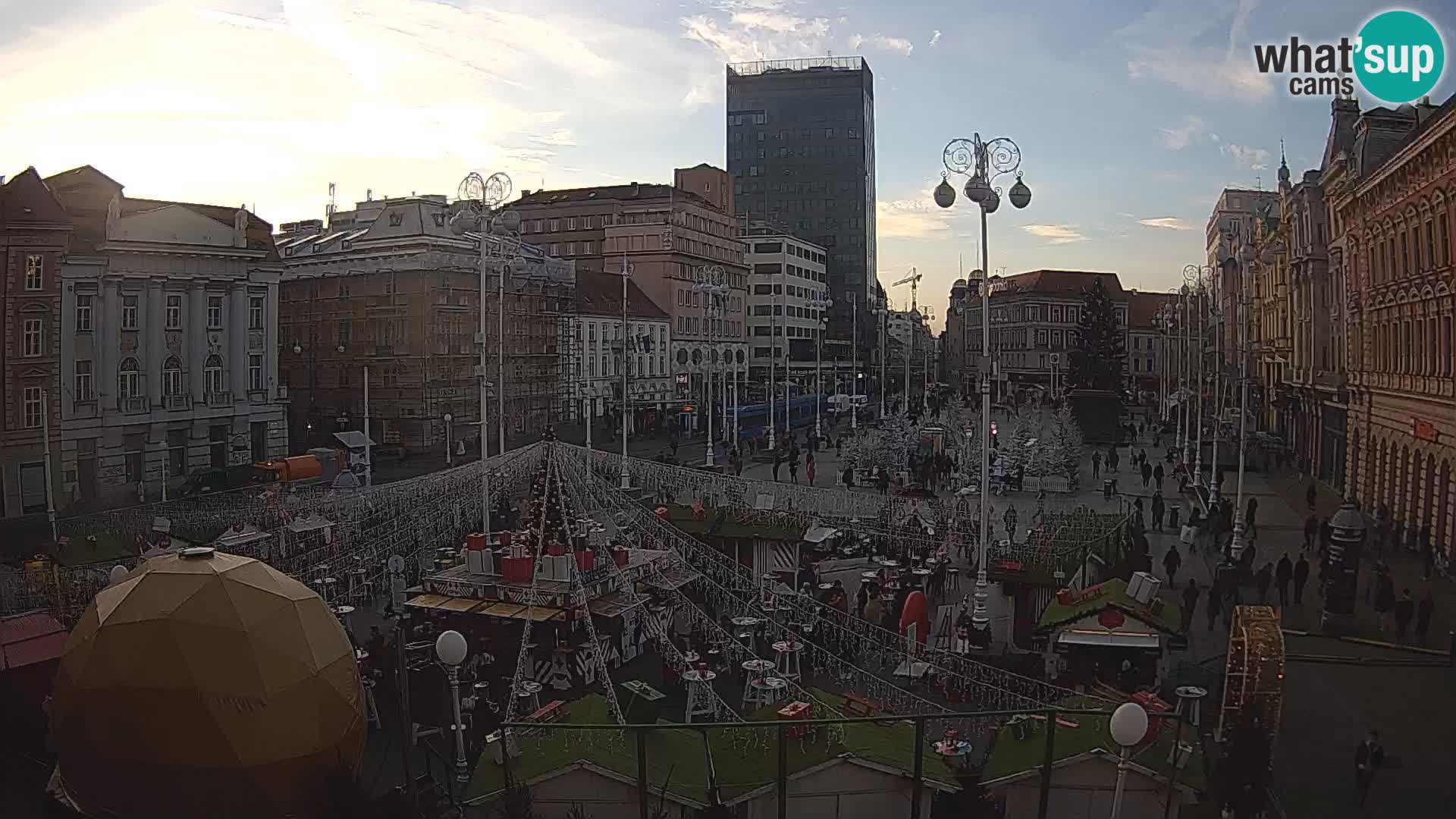 Zagreb camera en vivo plaza Bana Jelačić