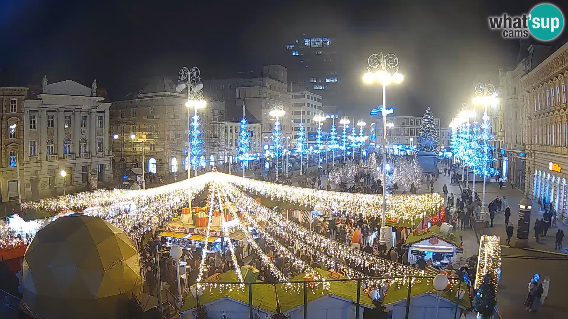 Zagreb camera en vivo plaza Bana Jelačić