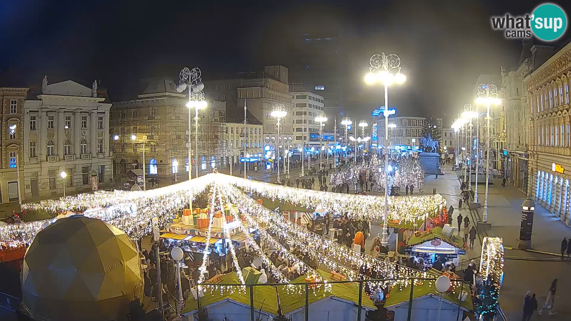 Zagreb web kamera trg Bana Jelačića