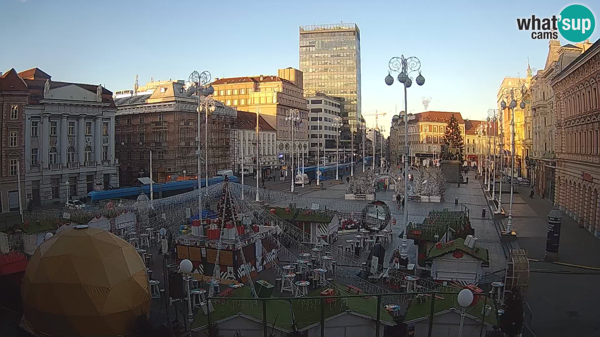 Zagreb Live Webcam Platz Bana Jelačić