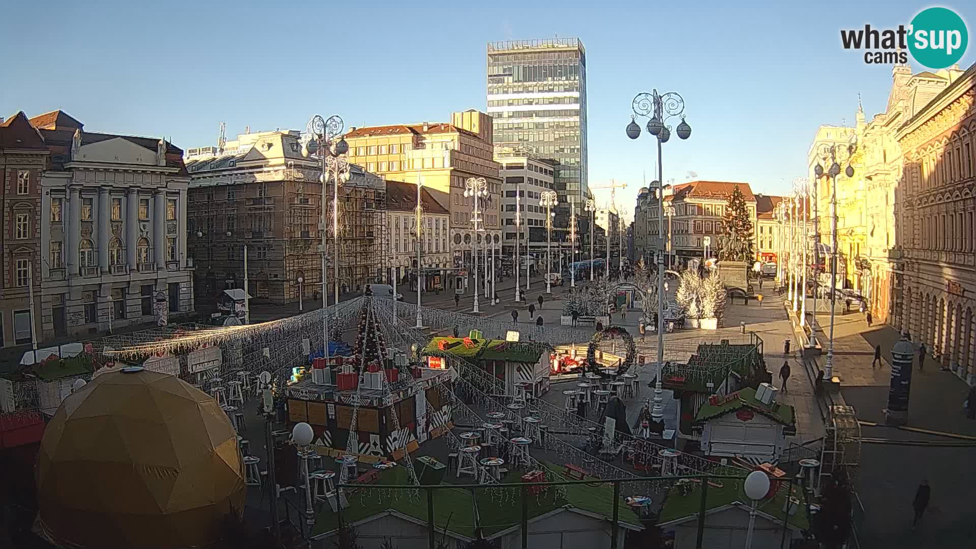 Zagreb Live Webcam Platz Bana Jelačić