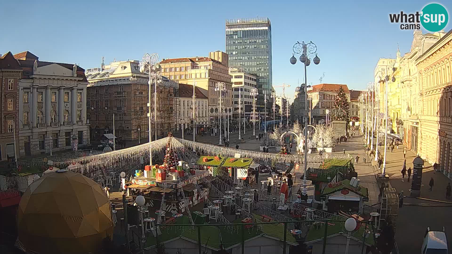 Zagreb Live Webcam Platz Bana Jelačić