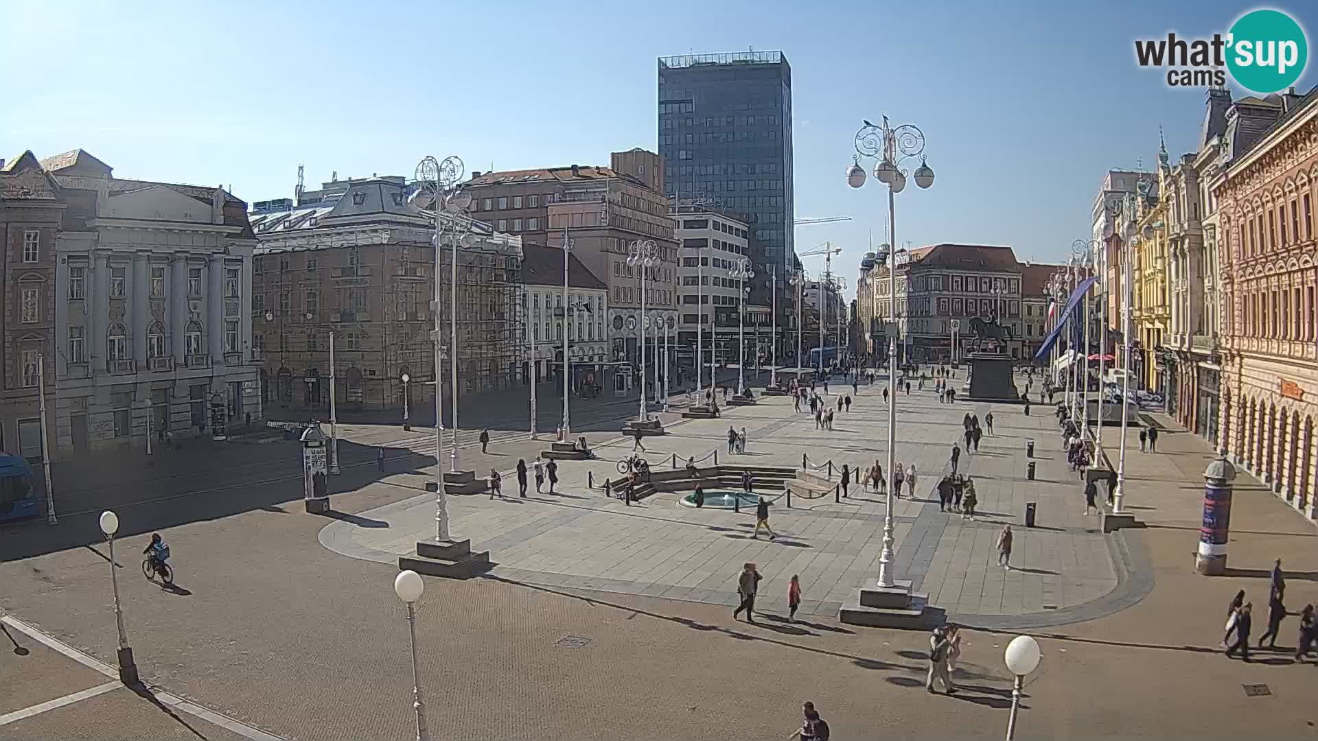 Zagreb camera en vivo plaza Bana Jelačić