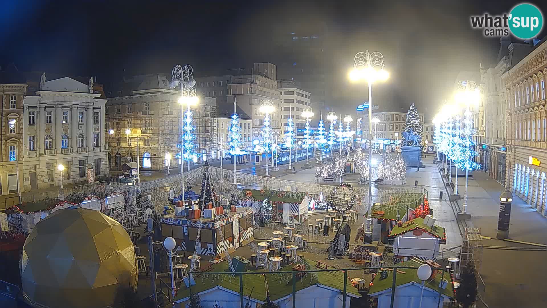 Zagreb Live Webcam Platz Bana Jelačić