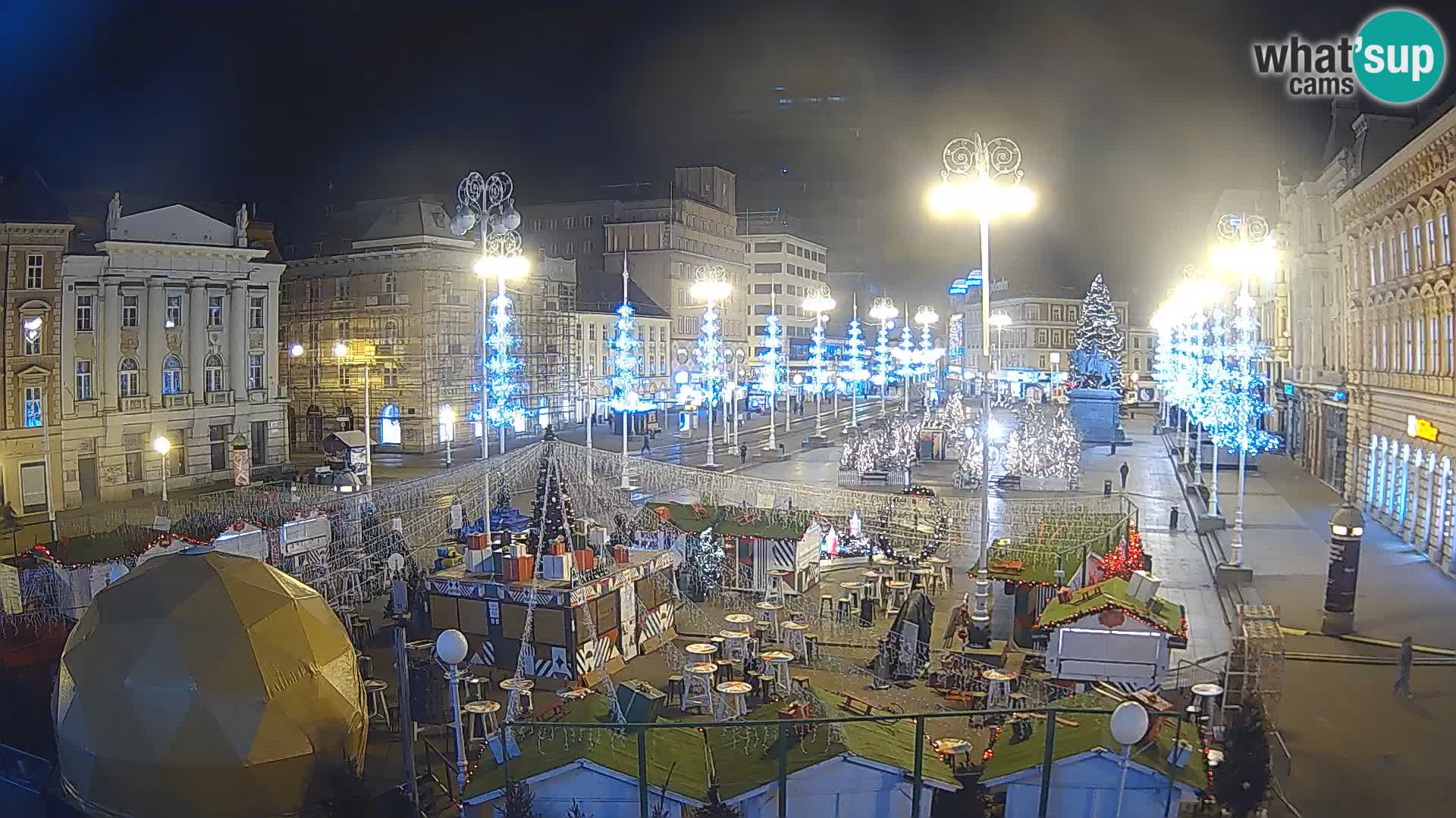 Zagreb Live Webcam Platz Bana Jelačić