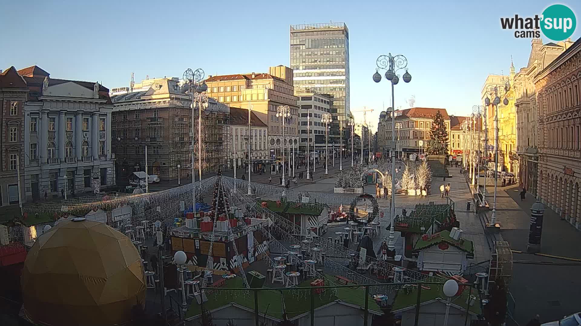 Zagreb Live Webcam Platz Bana Jelačić