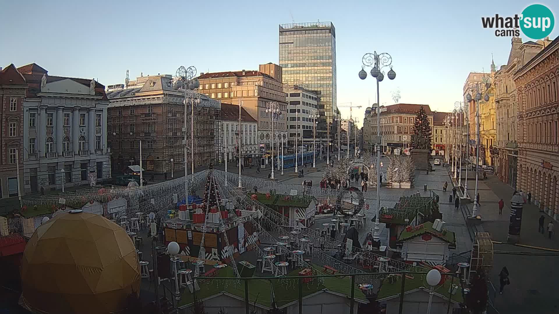 Zagreb Live Webcam Platz Bana Jelačić