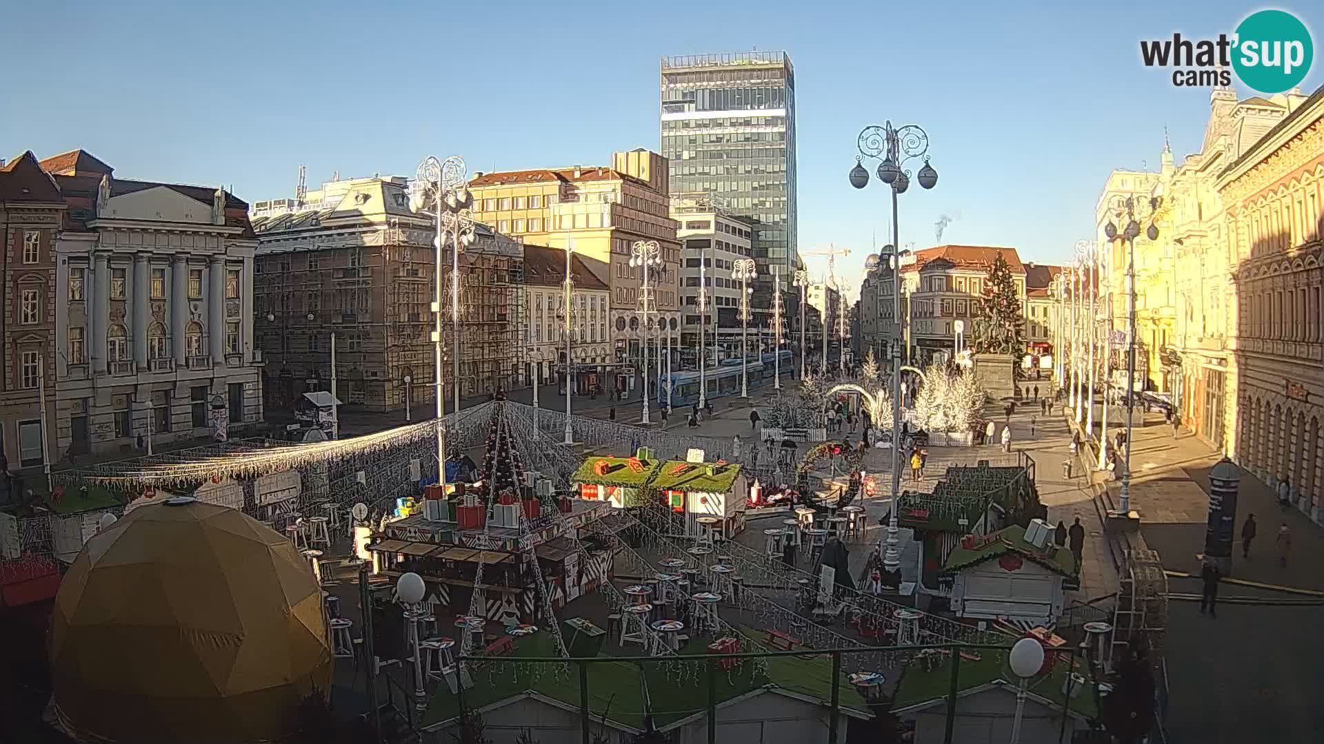 Zagabria Live Webcam piazza Bana Jelačić