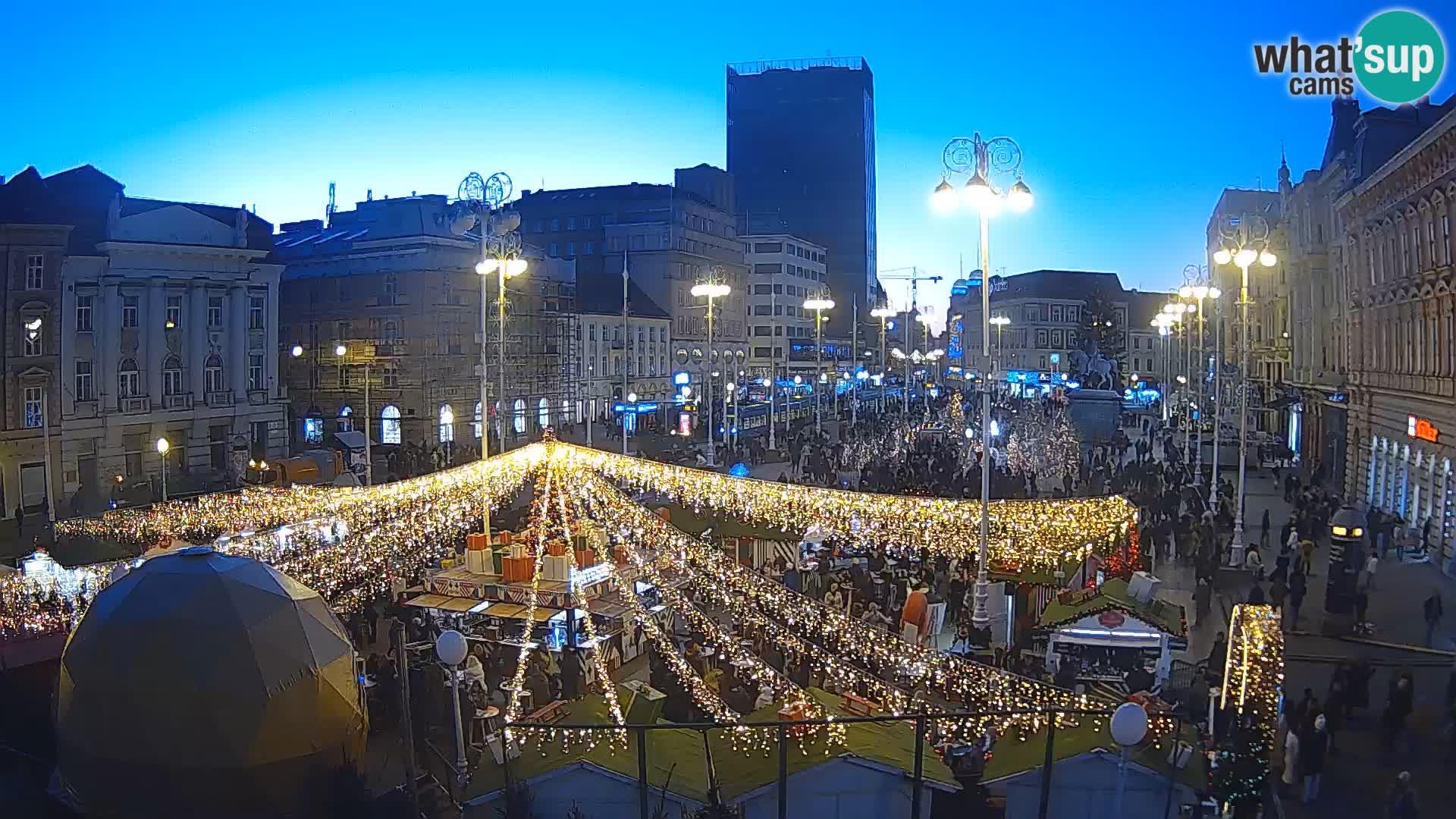 Zagreb Live Webcam Platz Bana Jelačić