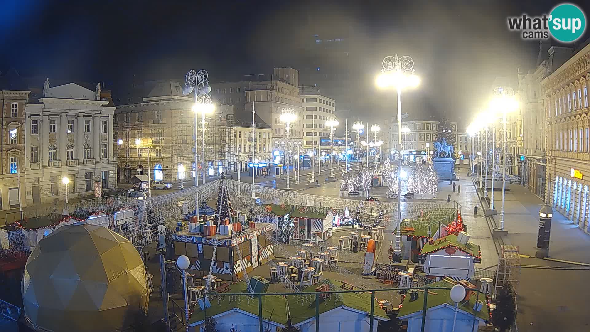 Zagreb Live Webcam Platz Bana Jelačić