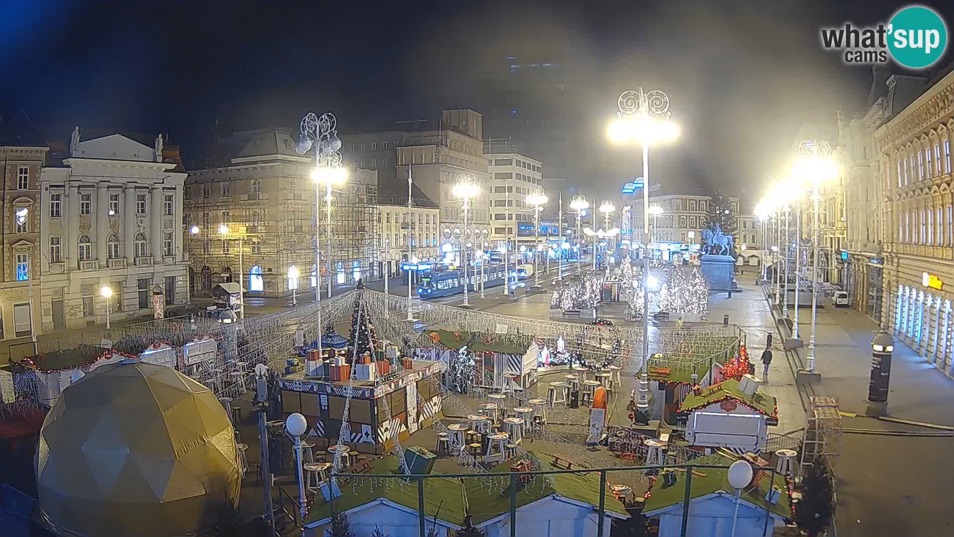 Zagreb Live Webcam Platz Bana Jelačić