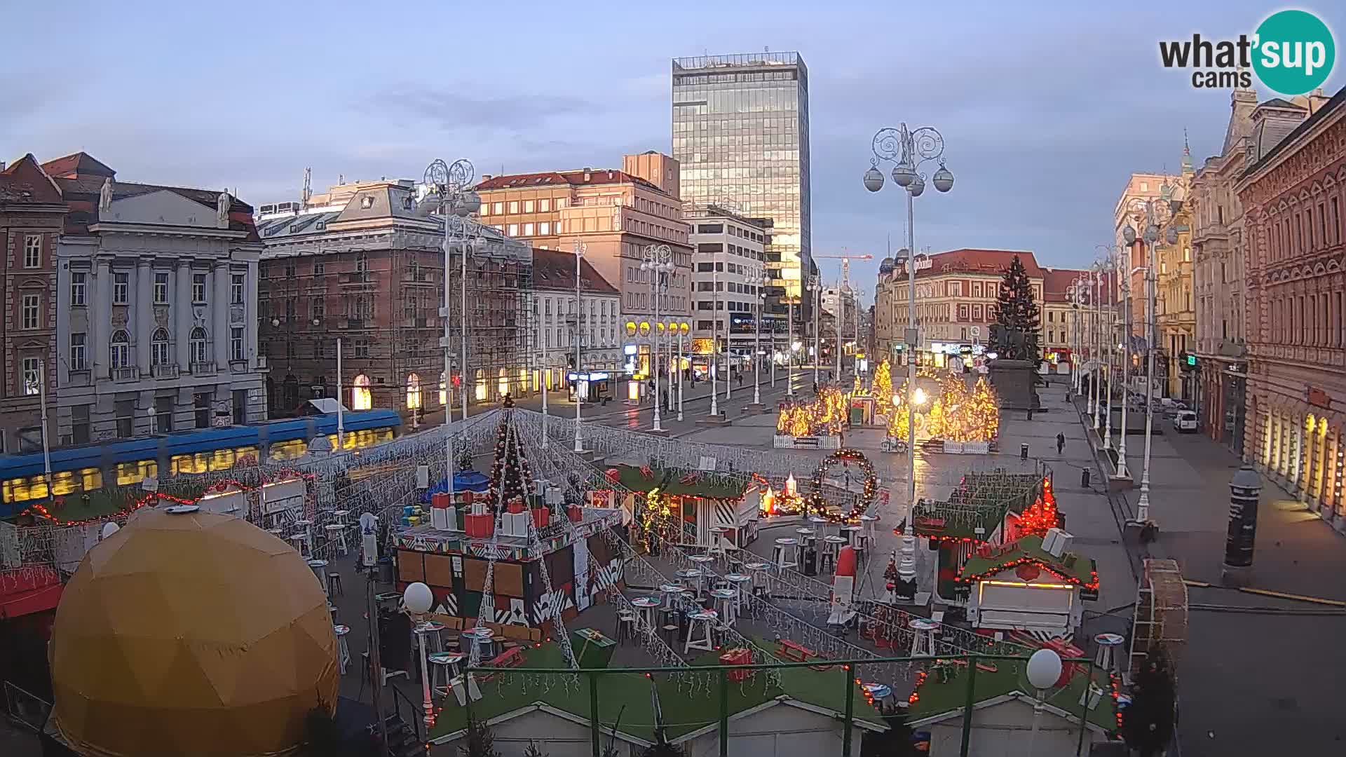 Zagreb camera en vivo plaza Bana Jelačić