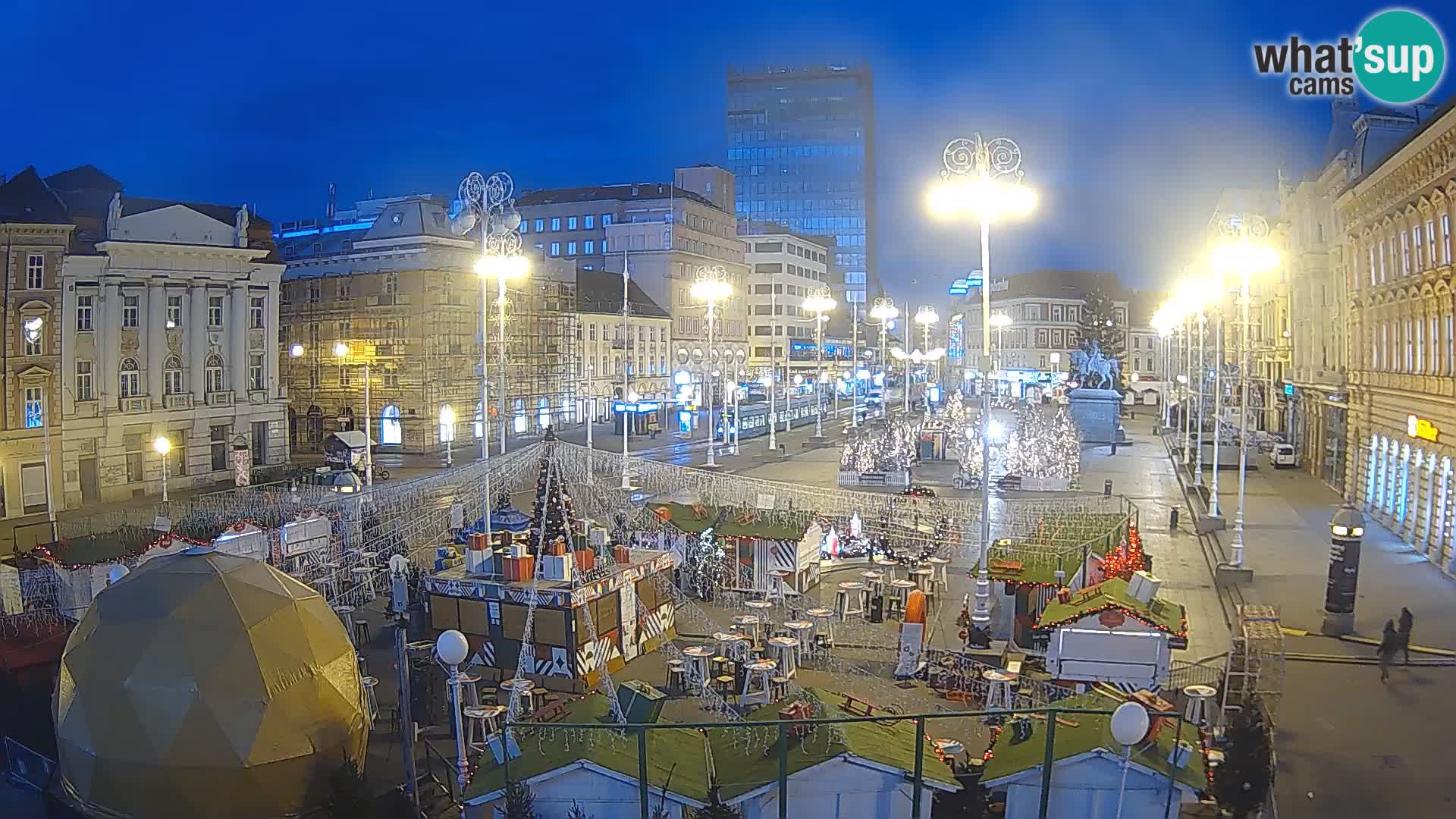 Zagreb Live Webcam Platz Bana Jelačić