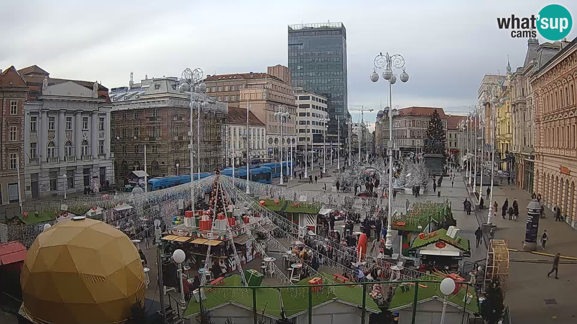 Zagreb Live Webcam Platz Bana Jelačić