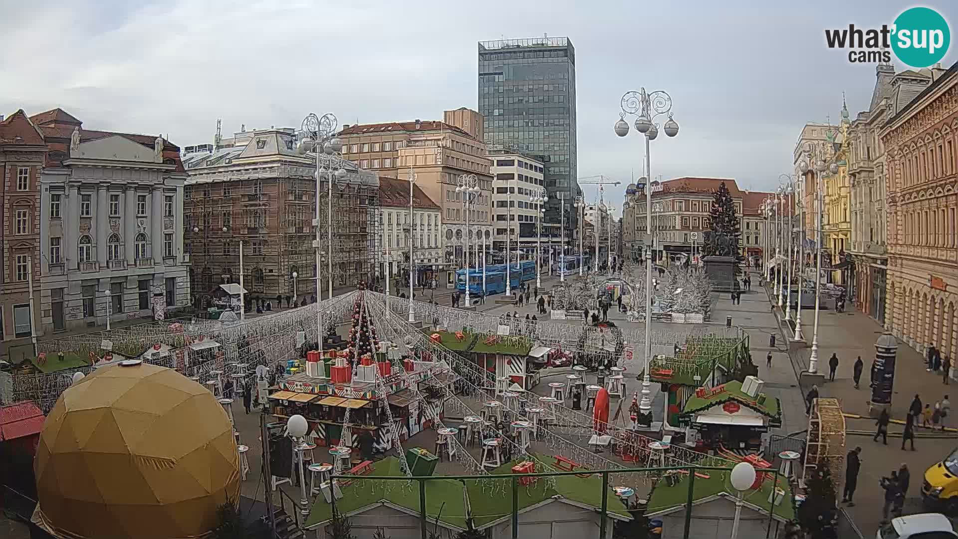 Zagabria Live Webcam piazza Bana Jelačić