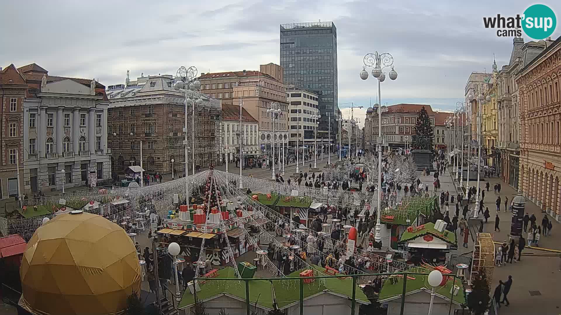 Zagreb camera en vivo plaza Bana Jelačić