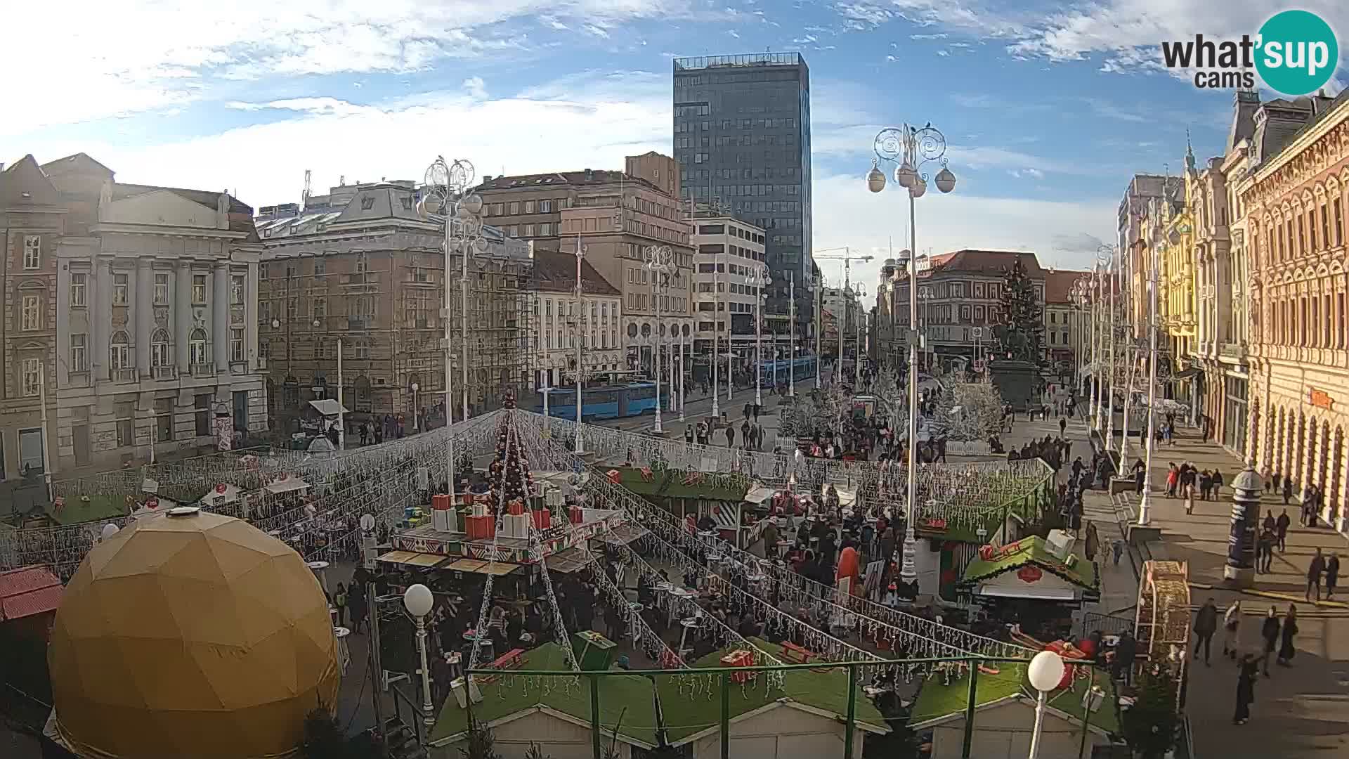 Zagreb Live Webcam Platz Bana Jelačić