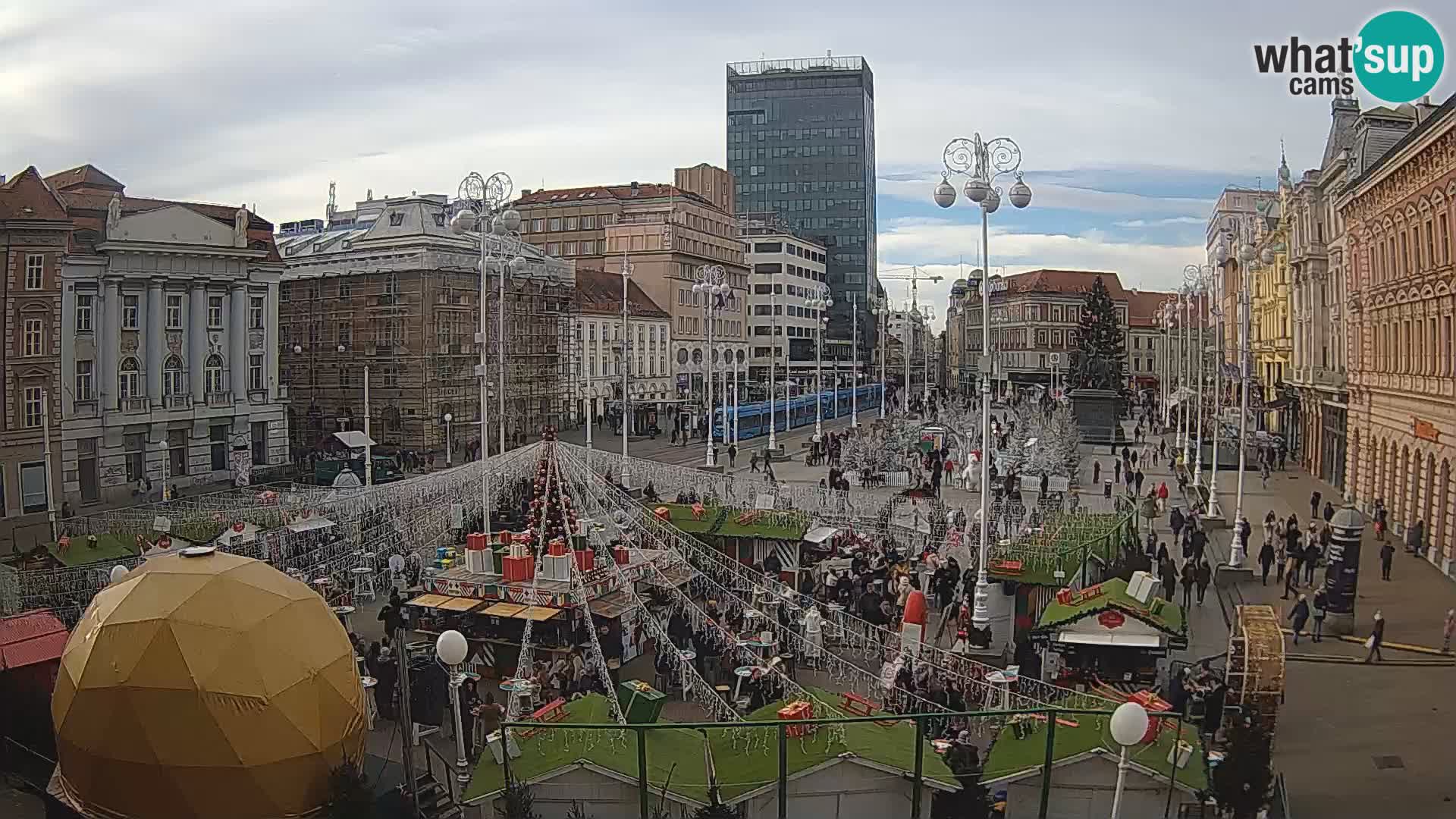 Zagabria Live Webcam piazza Bana Jelačić