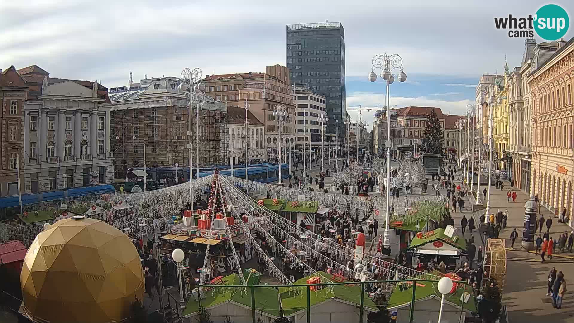 Zagabria Live Webcam piazza Bana Jelačić