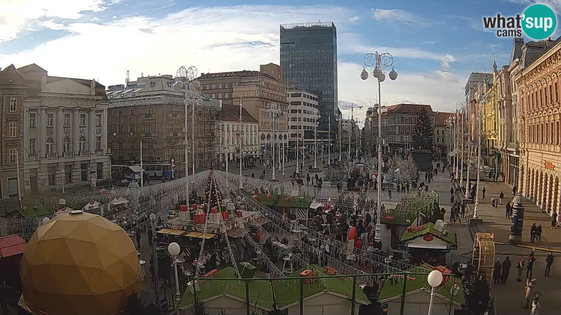 Zagabria Live Webcam piazza Bana Jelačić