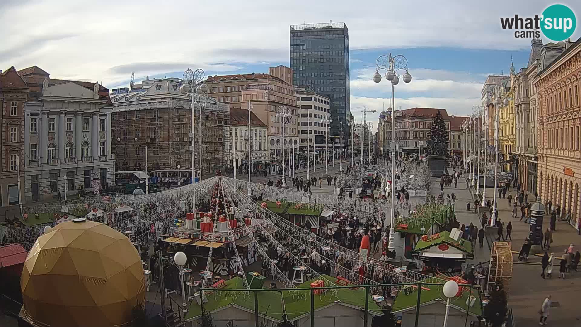 Zagabria Live Webcam piazza Bana Jelačić